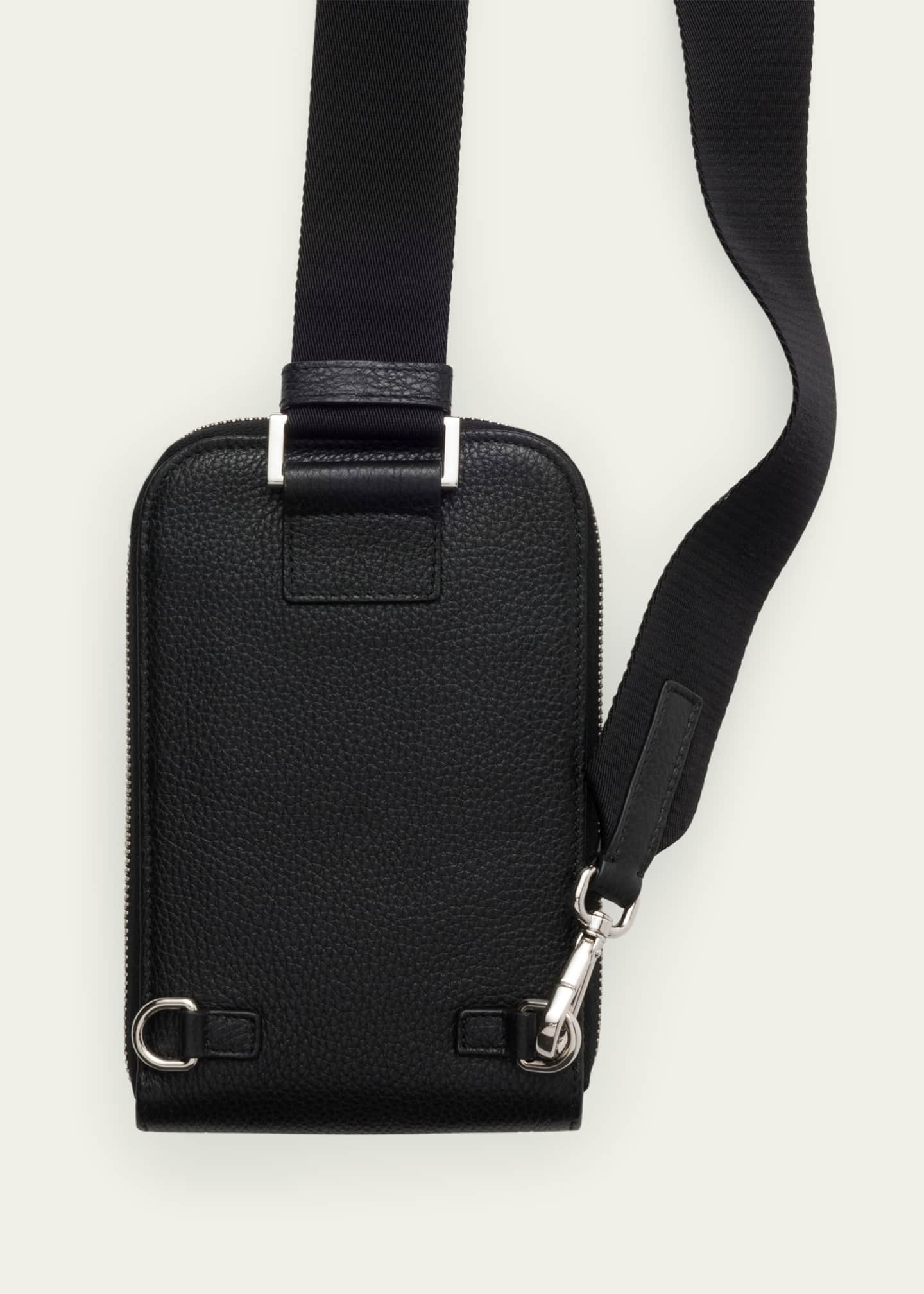 Prada Men's Vitello Daino Sling Bag Image 3 of 5