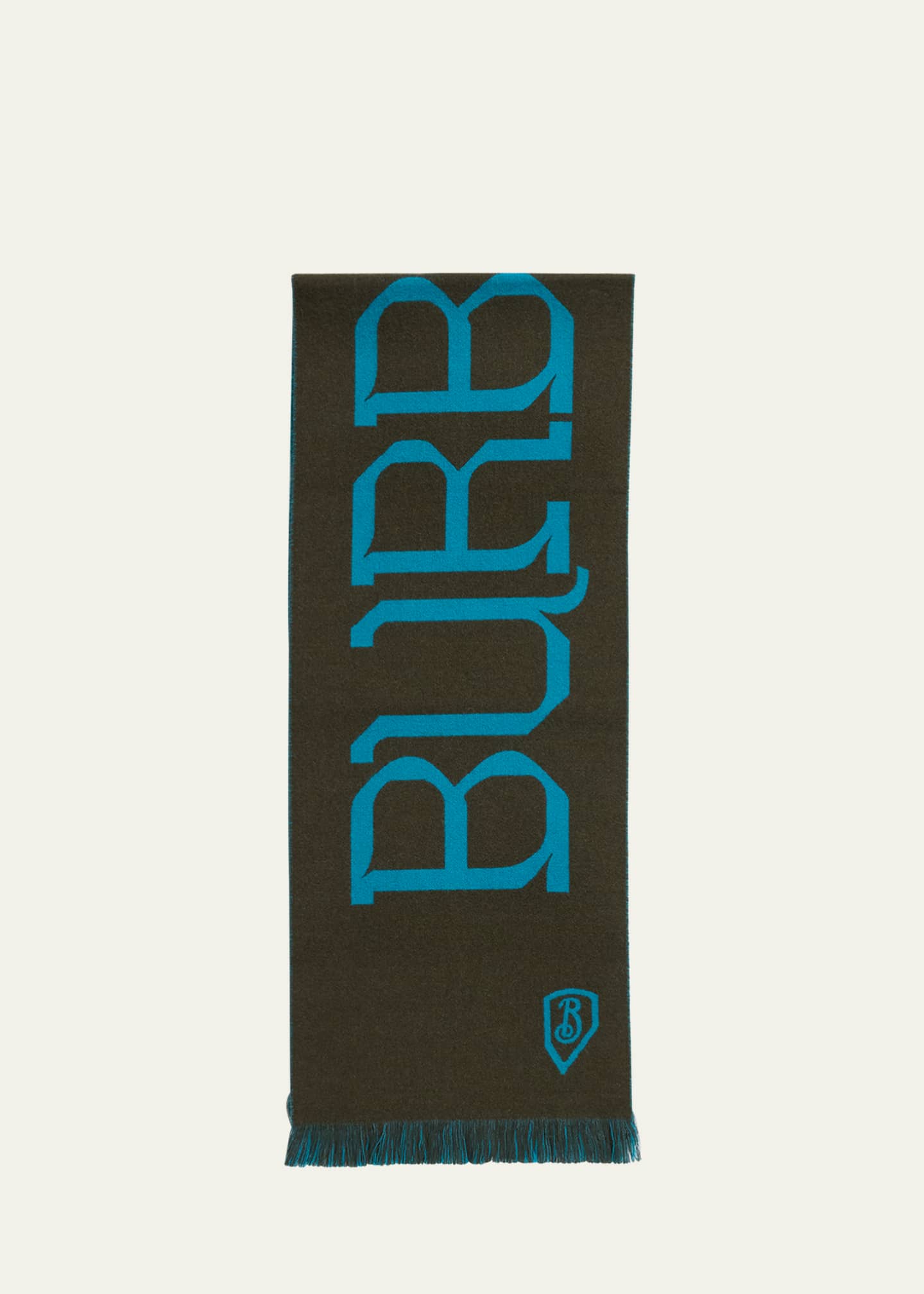 Burberry Men's Wool Logo Scarf Image 1 of 5