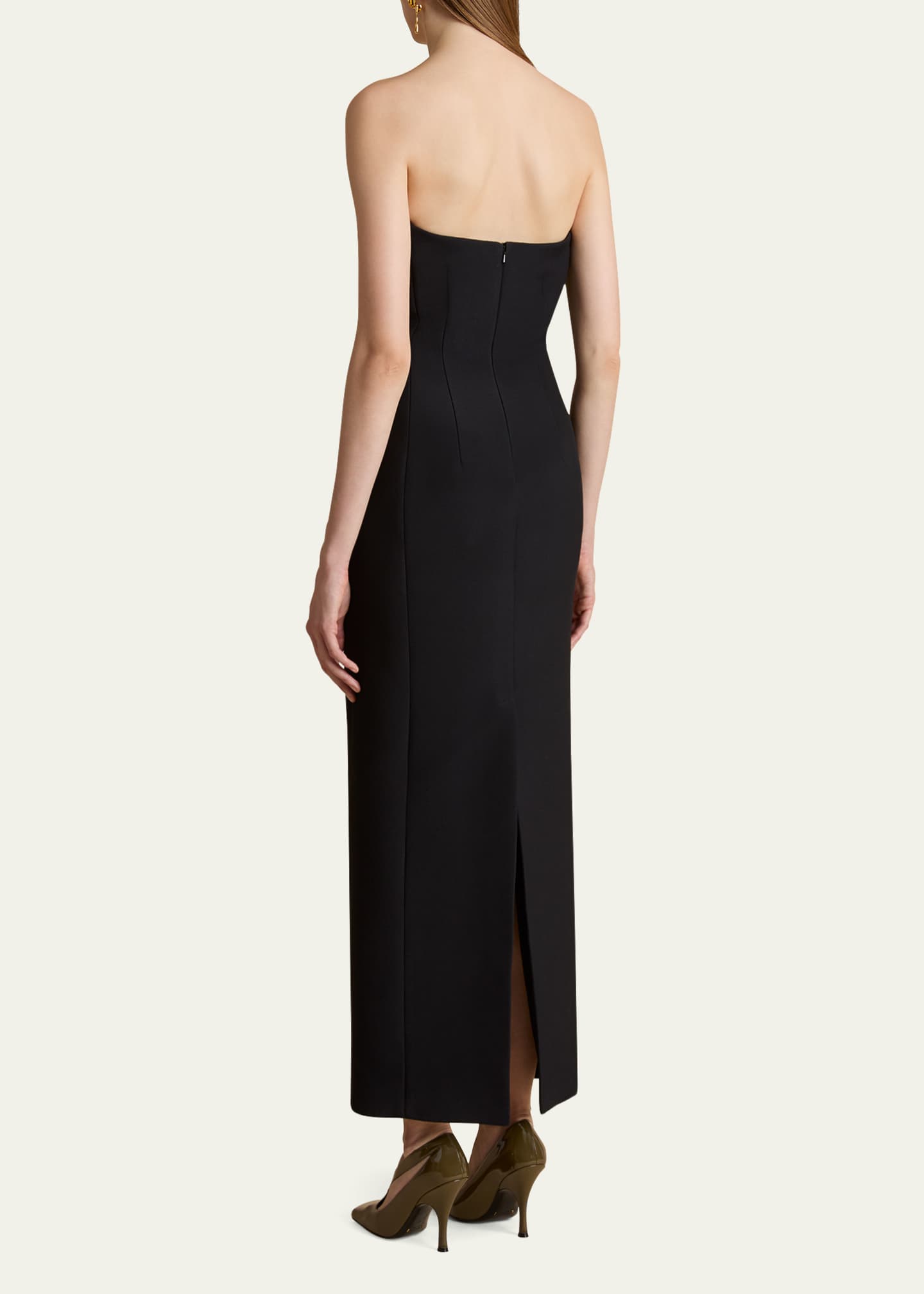 Khaite Yao Strapless Column Maxi Dress Image 3 of 5