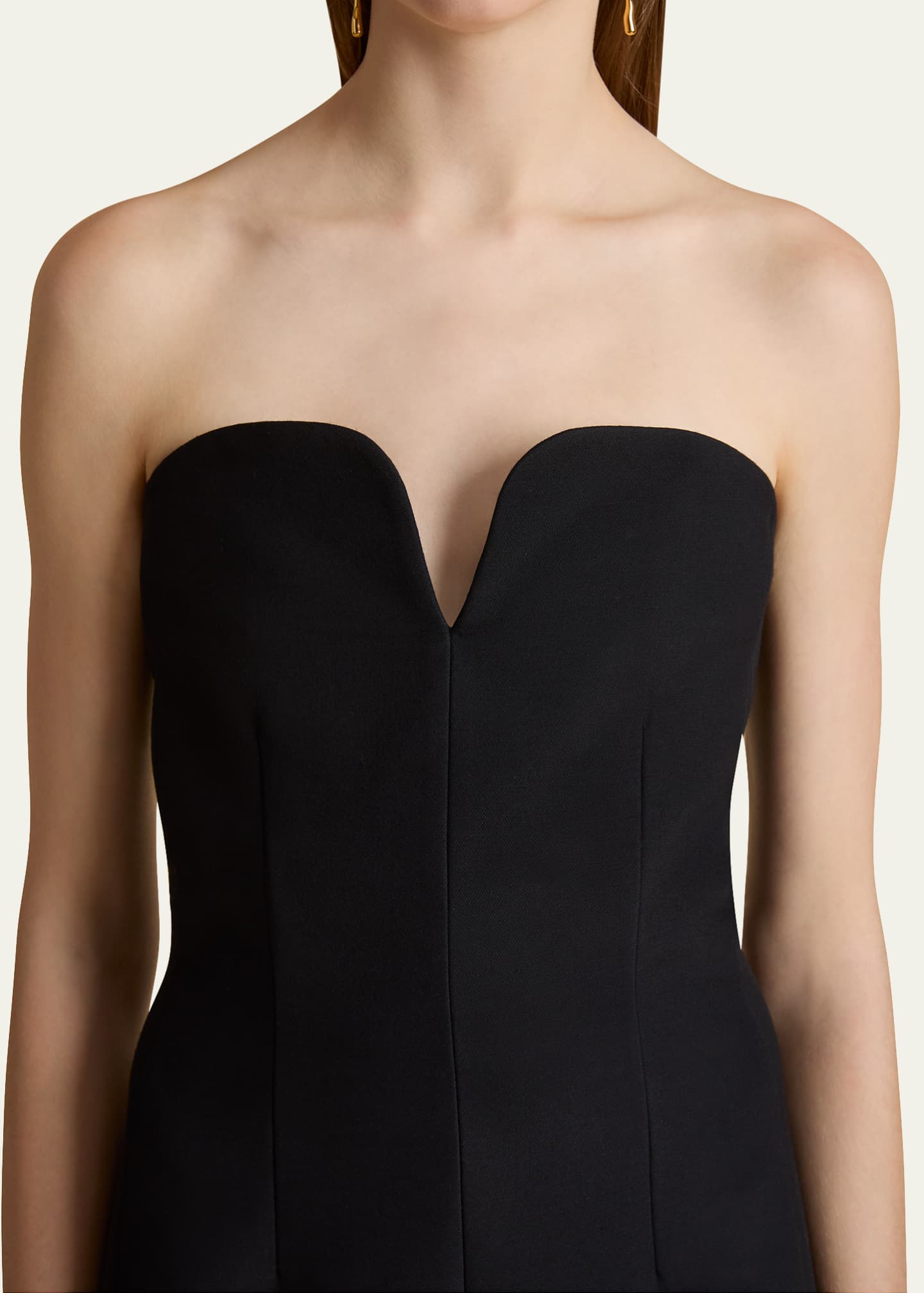 Khaite Yao Strapless Column Maxi Dress Image 5 of 5