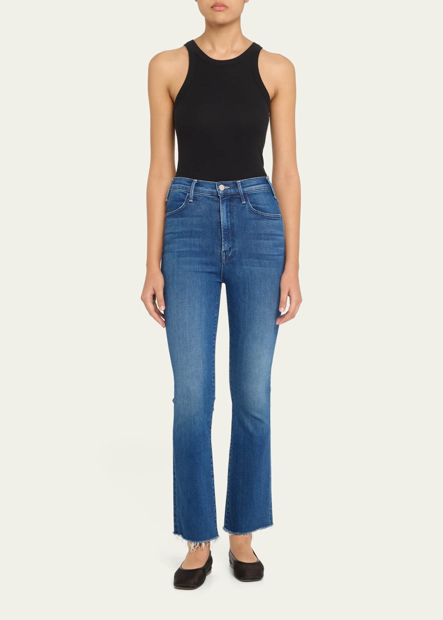 MOTHER The Hustler Flood Fray Jeans Image 2 of 5