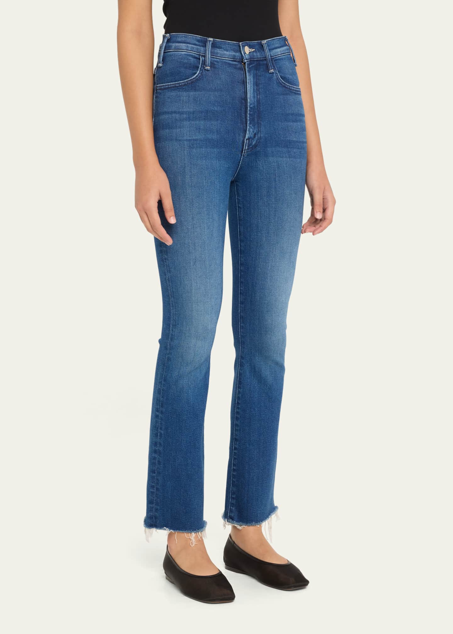MOTHER The Hustler Flood Fray Jeans Image 4 of 5