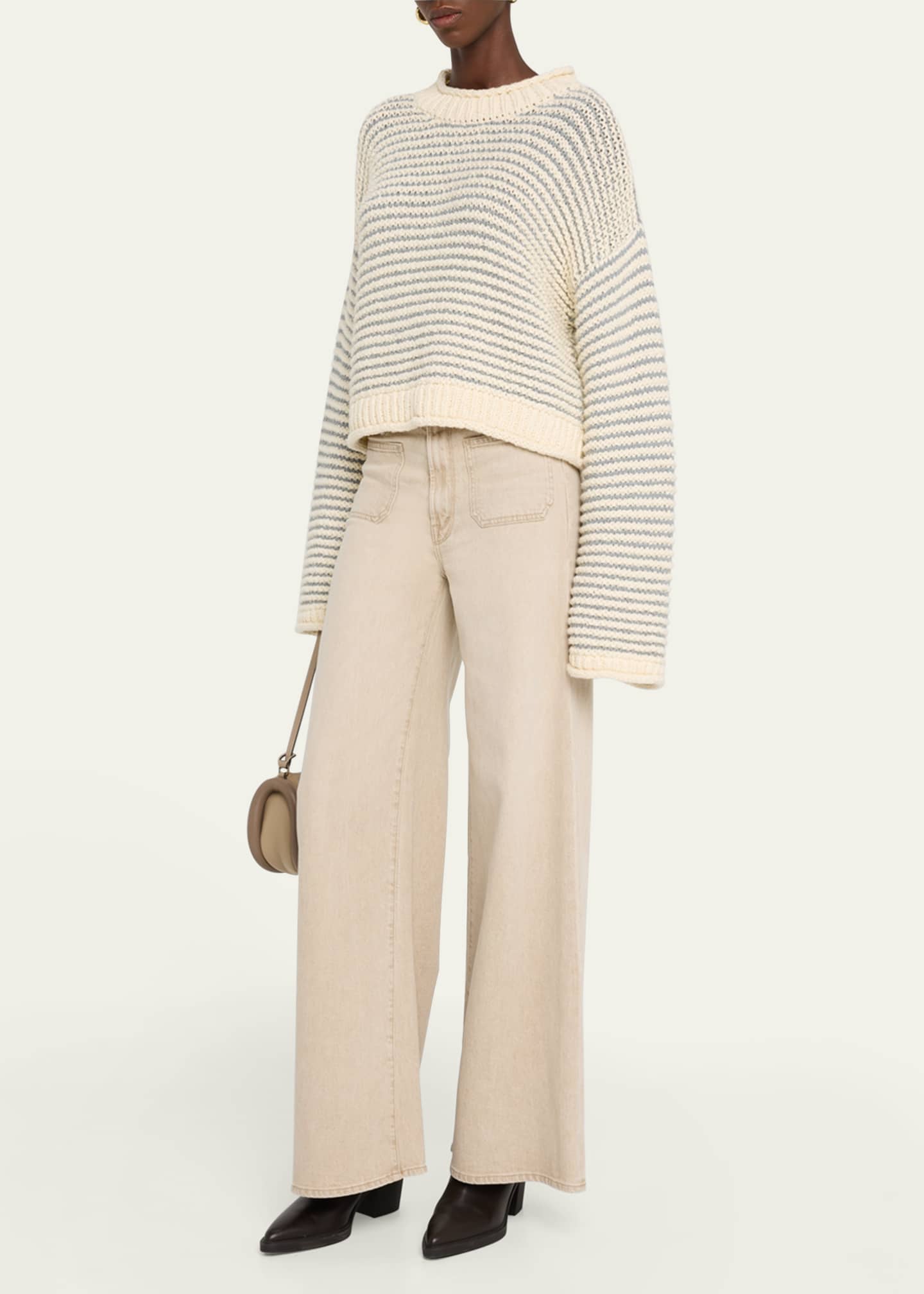MOTHER The Bell-Sleeve Jumper Roll Sweater Image 2 of 5