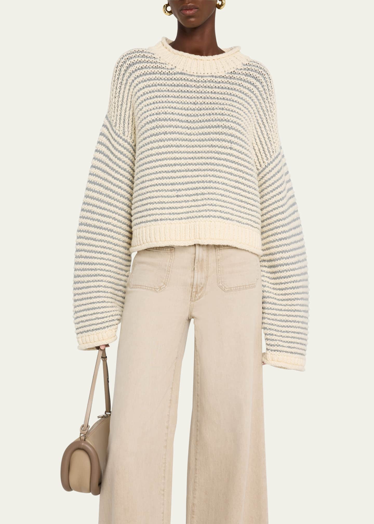 MOTHER The Bell-Sleeve Jumper Roll Sweater Image 4 of 5
