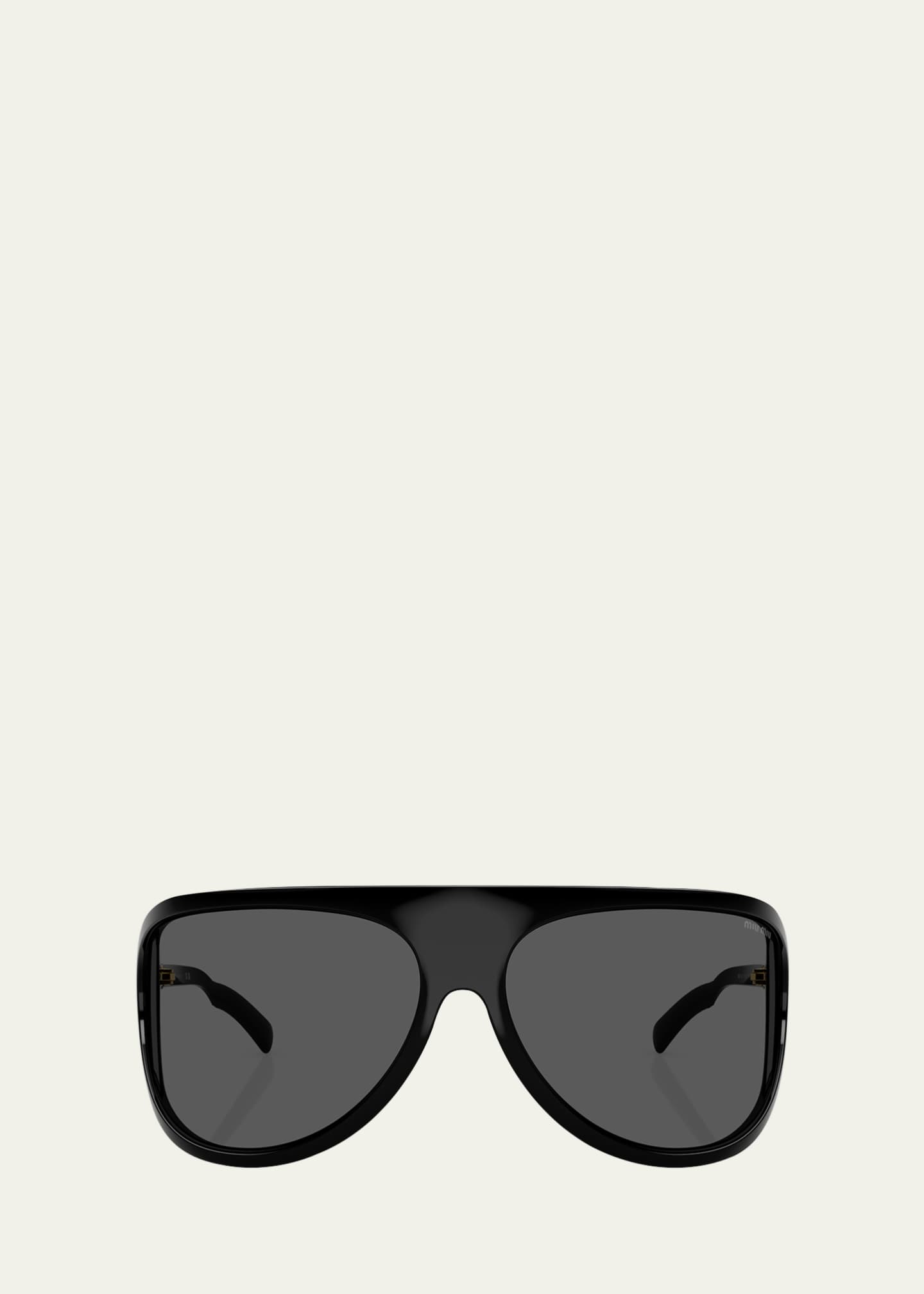 Miu Miu A01S Plastic Shield Sunglasses - Bergdorf Goodman