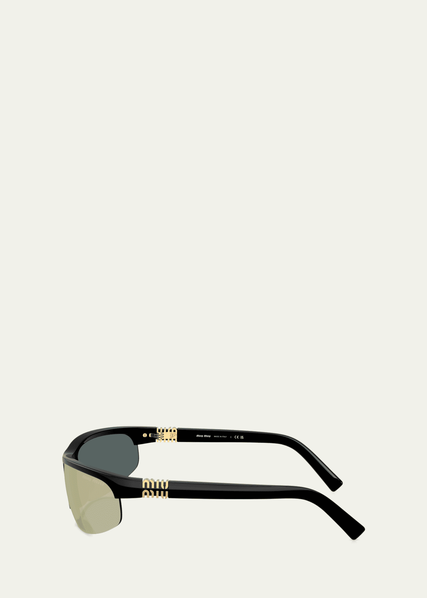 Miu Miu A02S Semi Rimless Oval Plastic Sunglasses Bergdorf Goodman