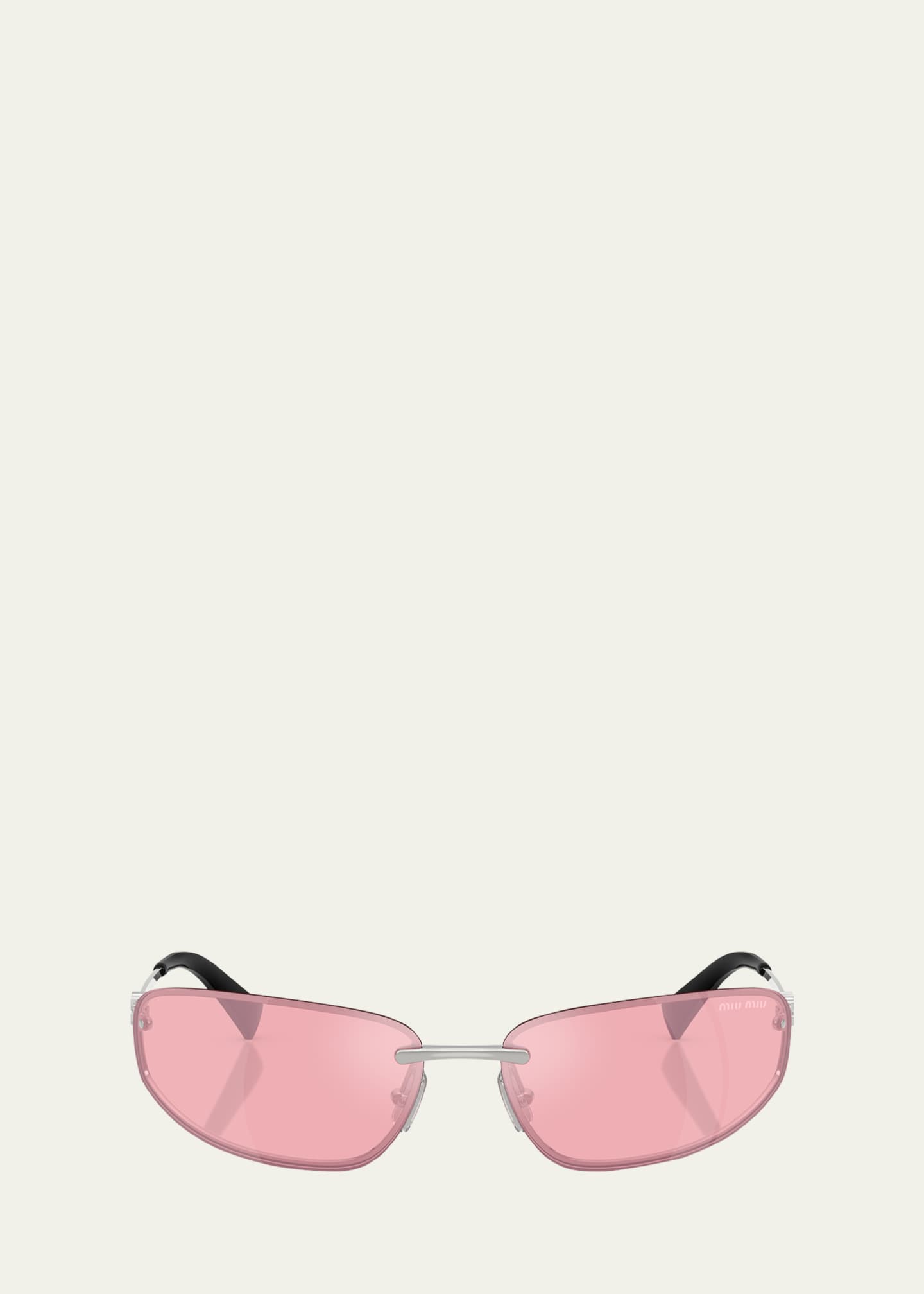 日本に Miu Miu A50S Rimless Oval Metal Sunglasses - Bergdorf Goodman 小物