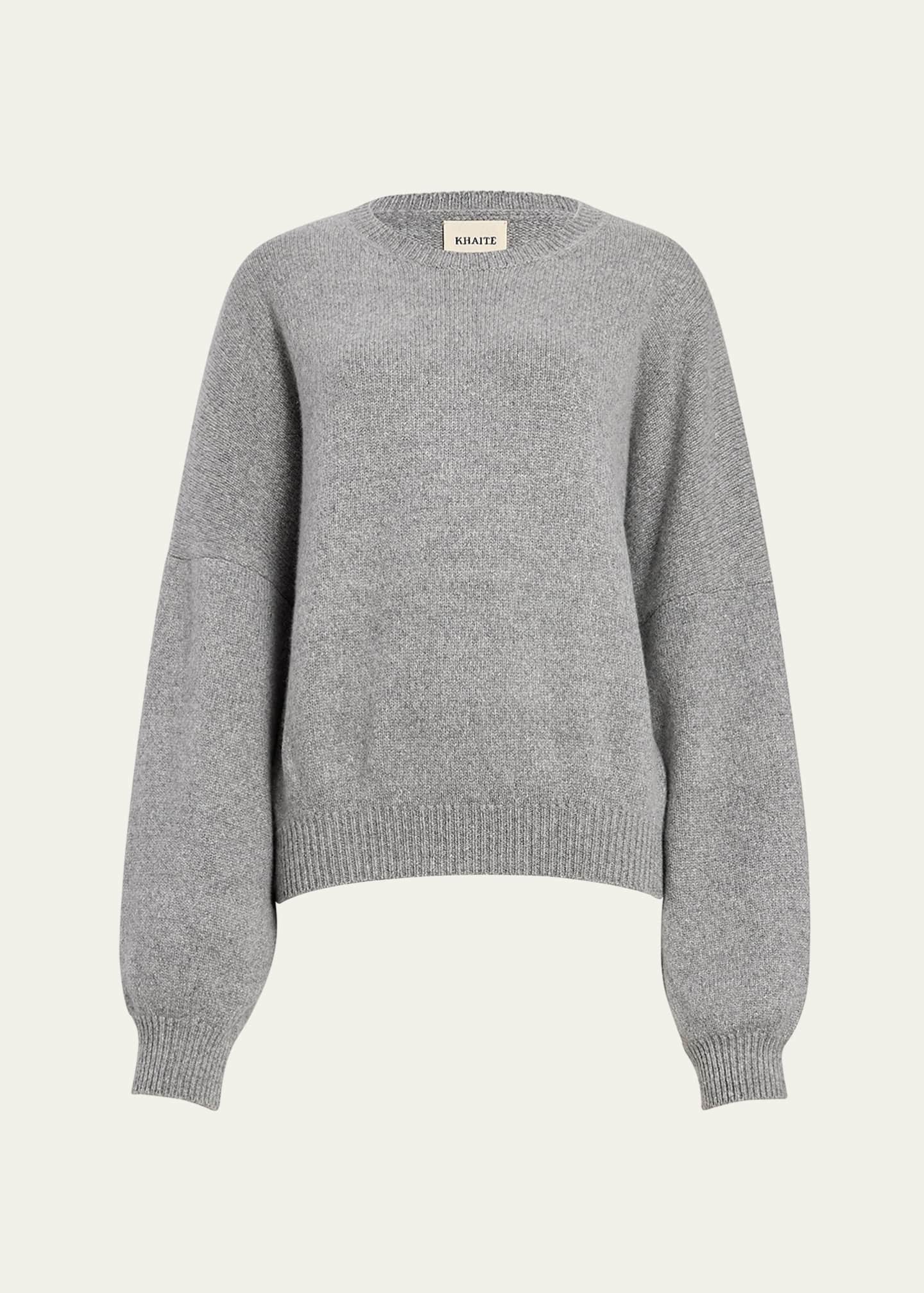 Khaite Margaux Cashmere Crewneck Sweater Image 1 of 5