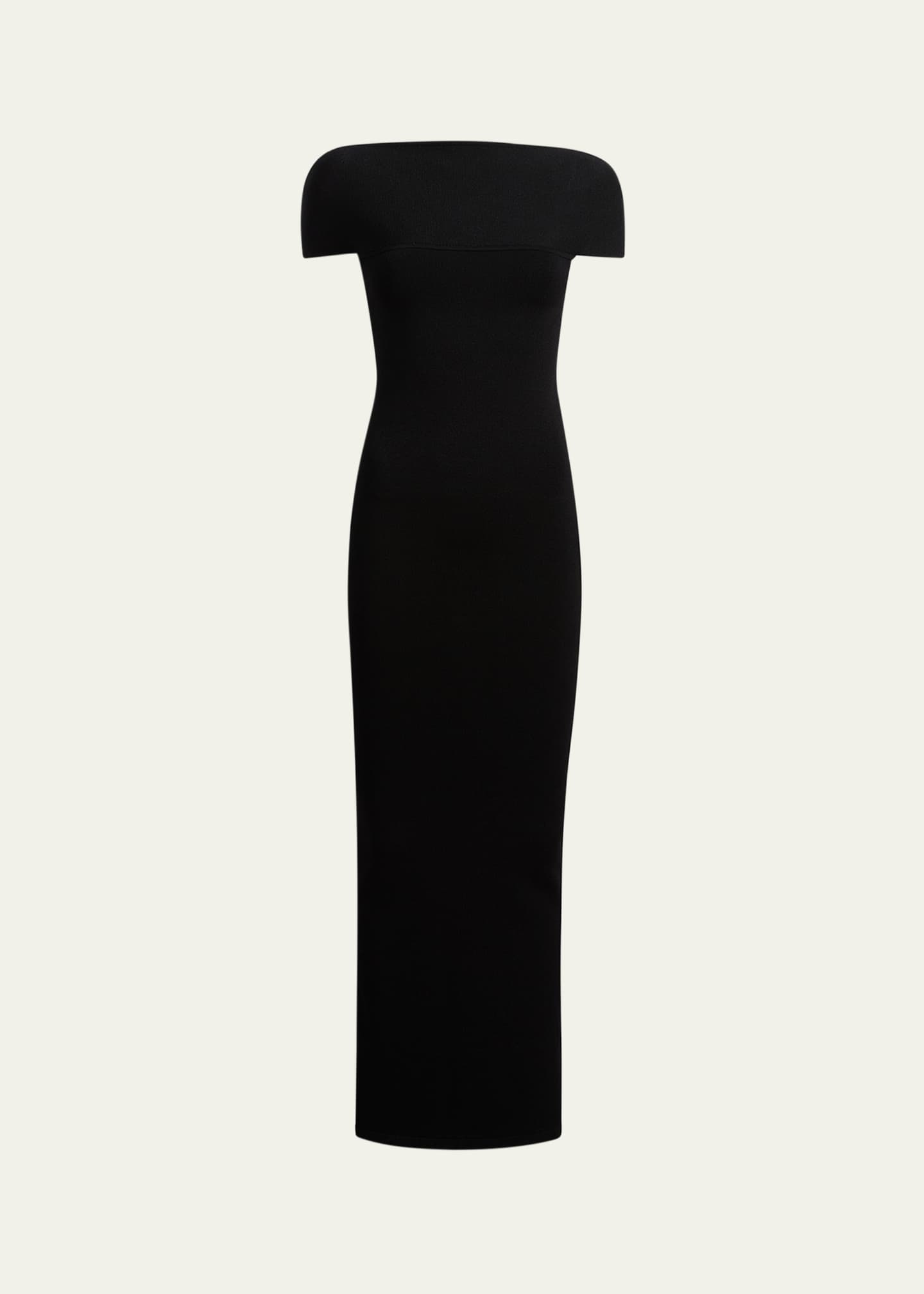 Basile High-Neck Cap-Sleeve Maxi Dress - Thumbnail 1