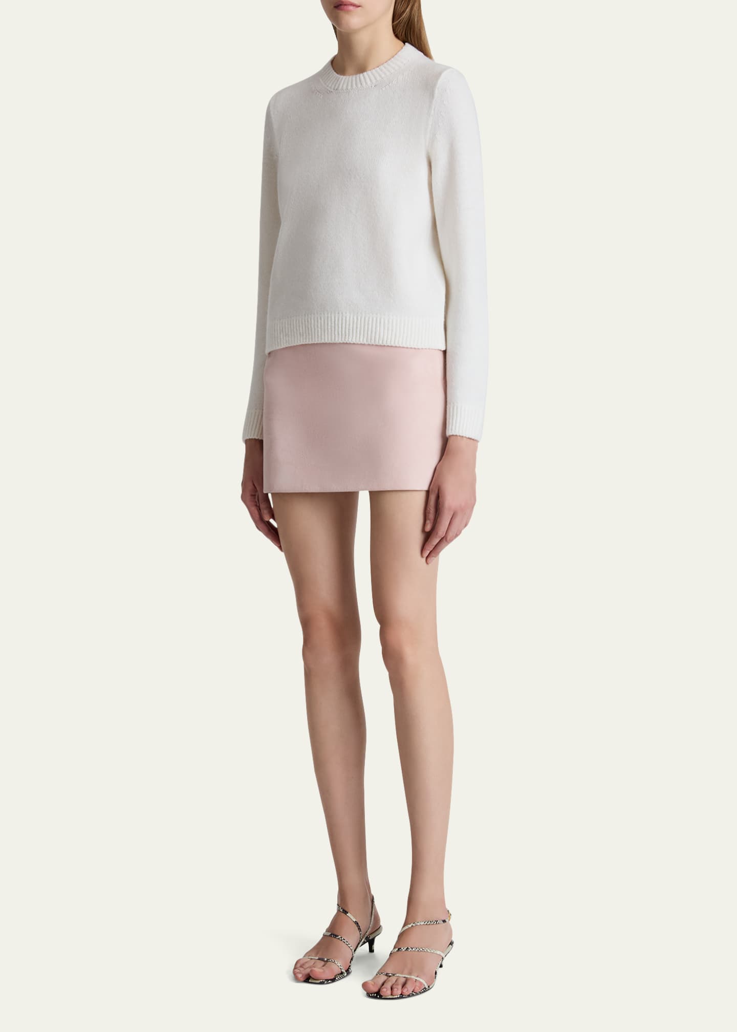 Khaite Leta Cashmere Crewneck Sweater Image 2 of 5