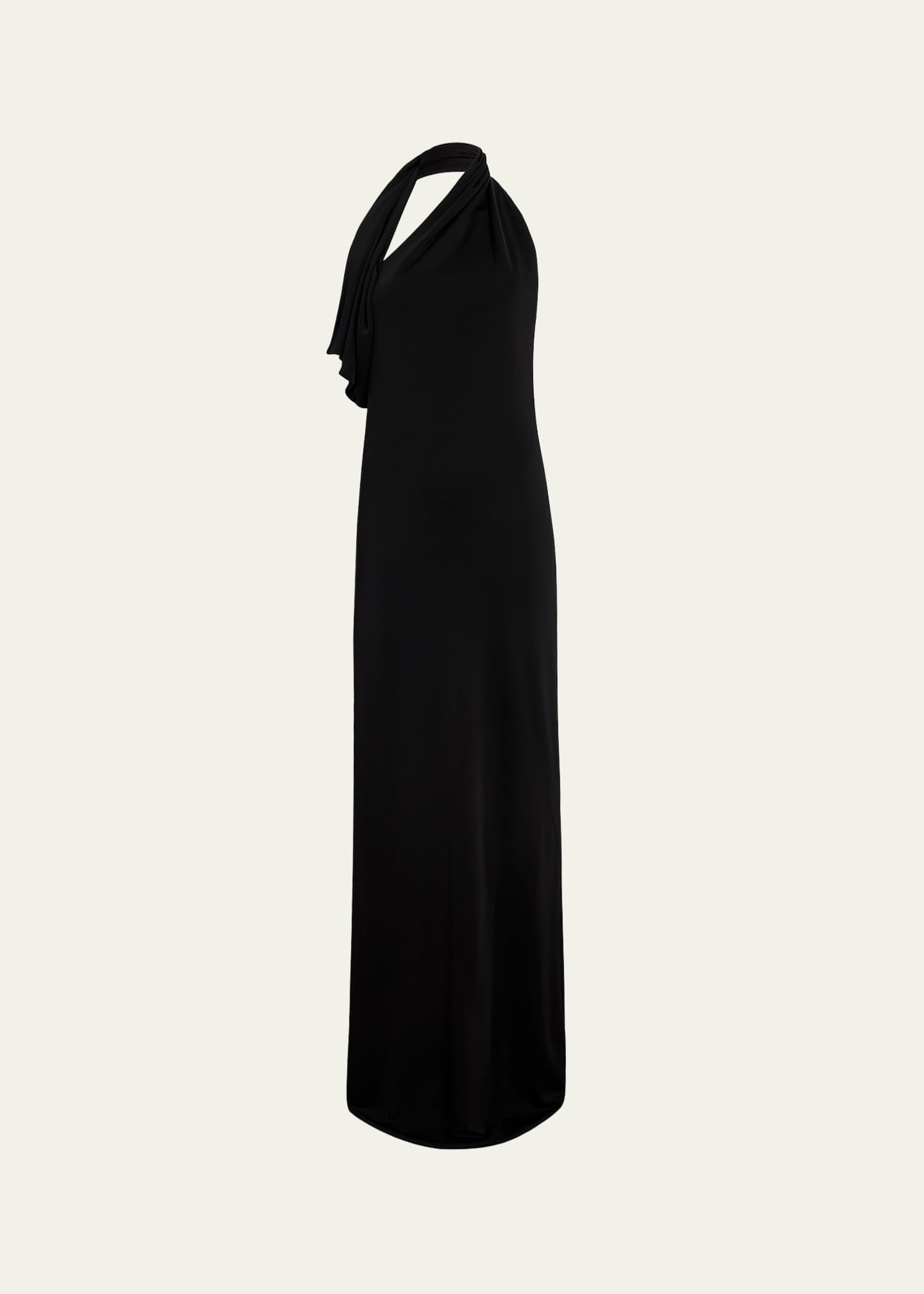 Khaite Roza Long Halter Backless Dress Image 1 of 5
