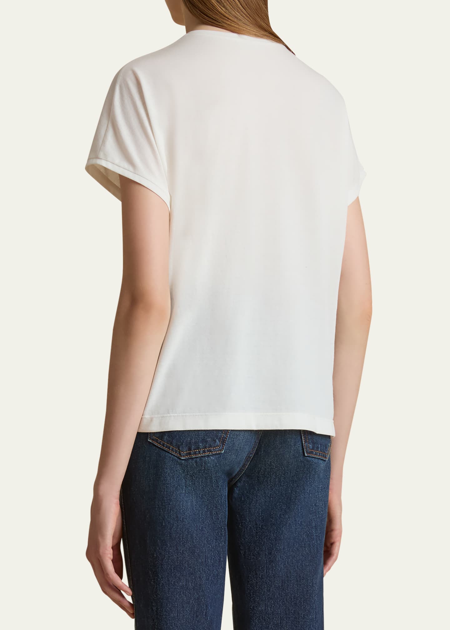 Khaite Devra V-Neck Top Image 2 of 4