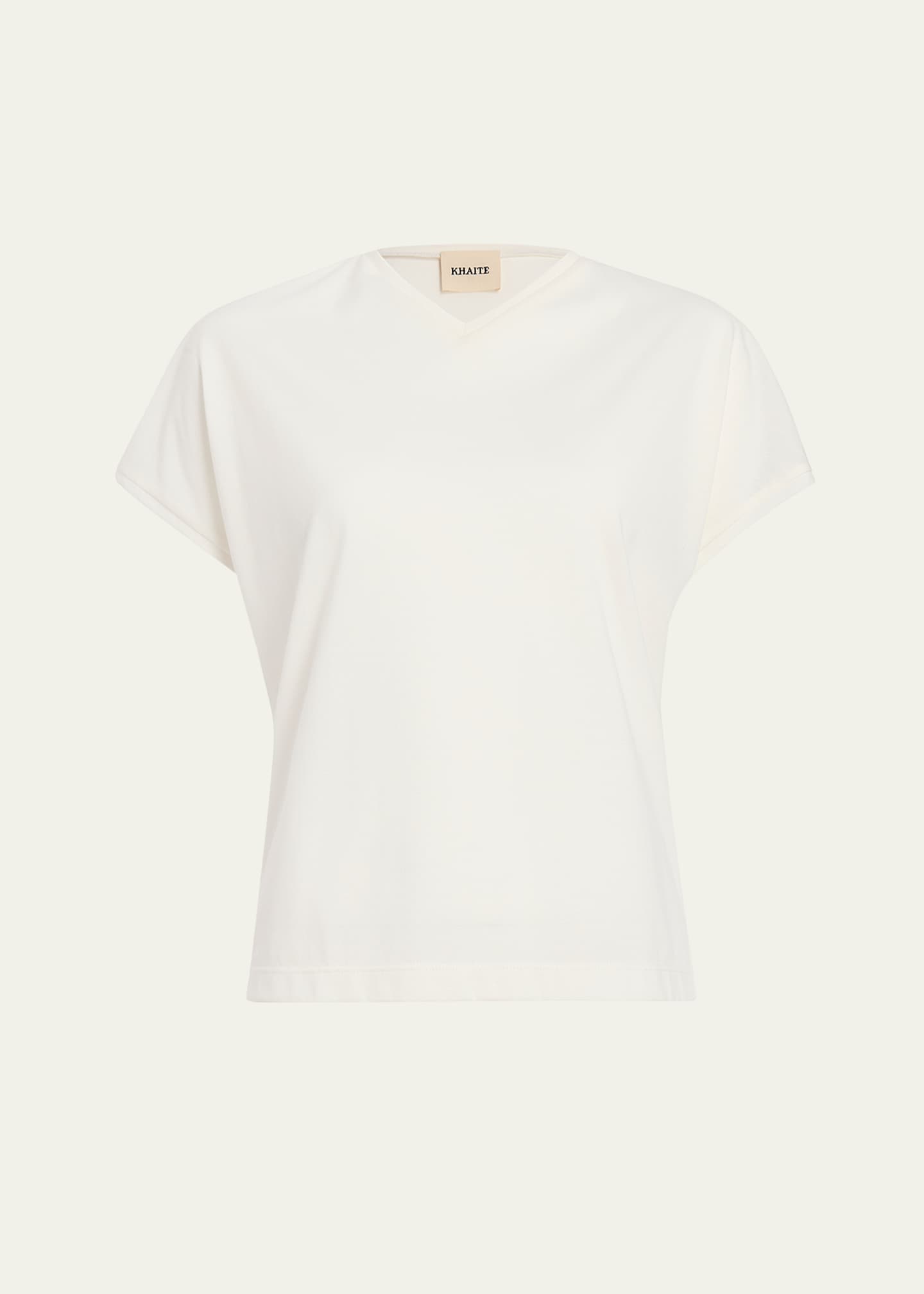 Khaite Devra V-Neck Top Image 1 of 4