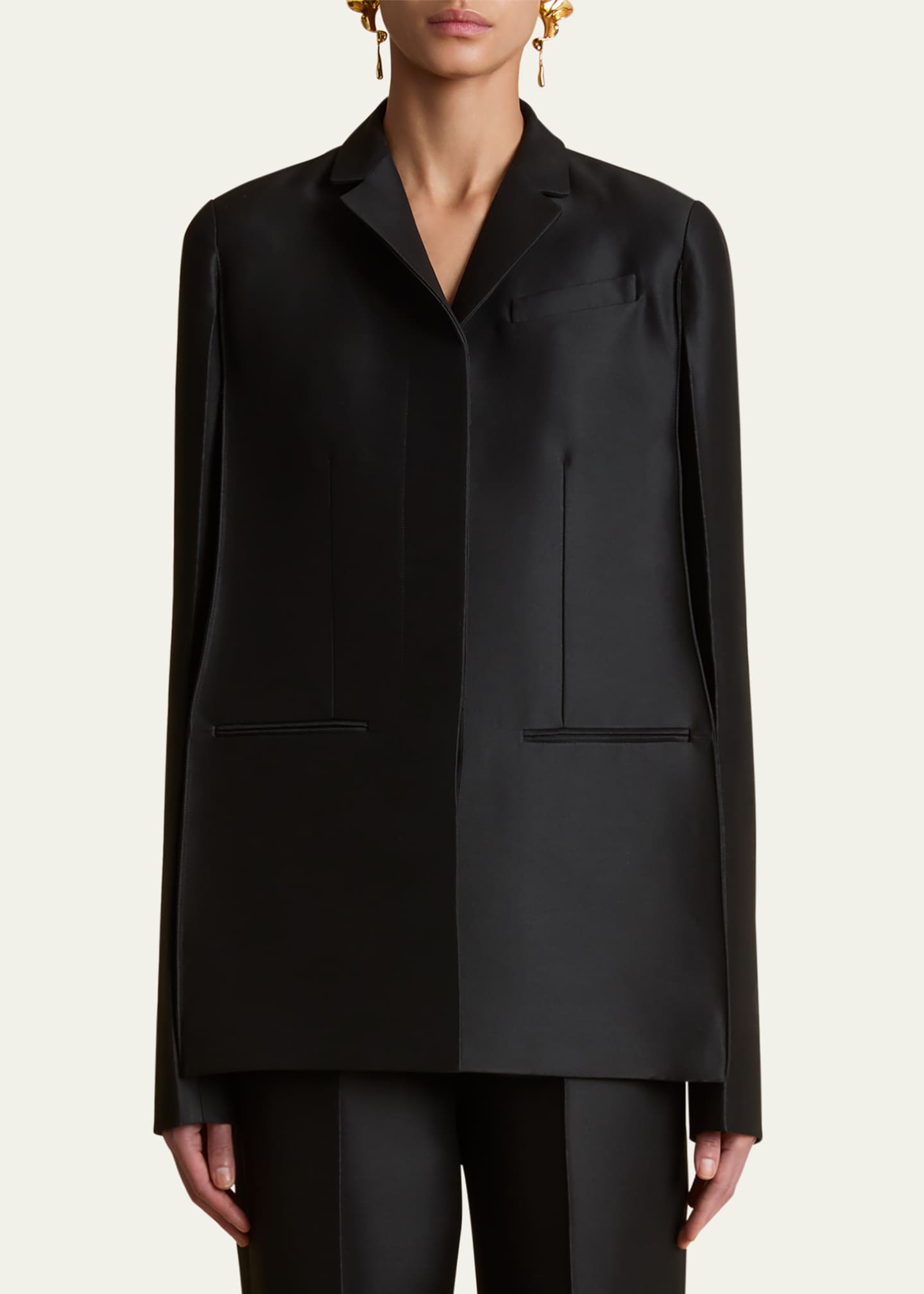 Khaite Crittan Single-Breasted Jacket Image 4 of 5