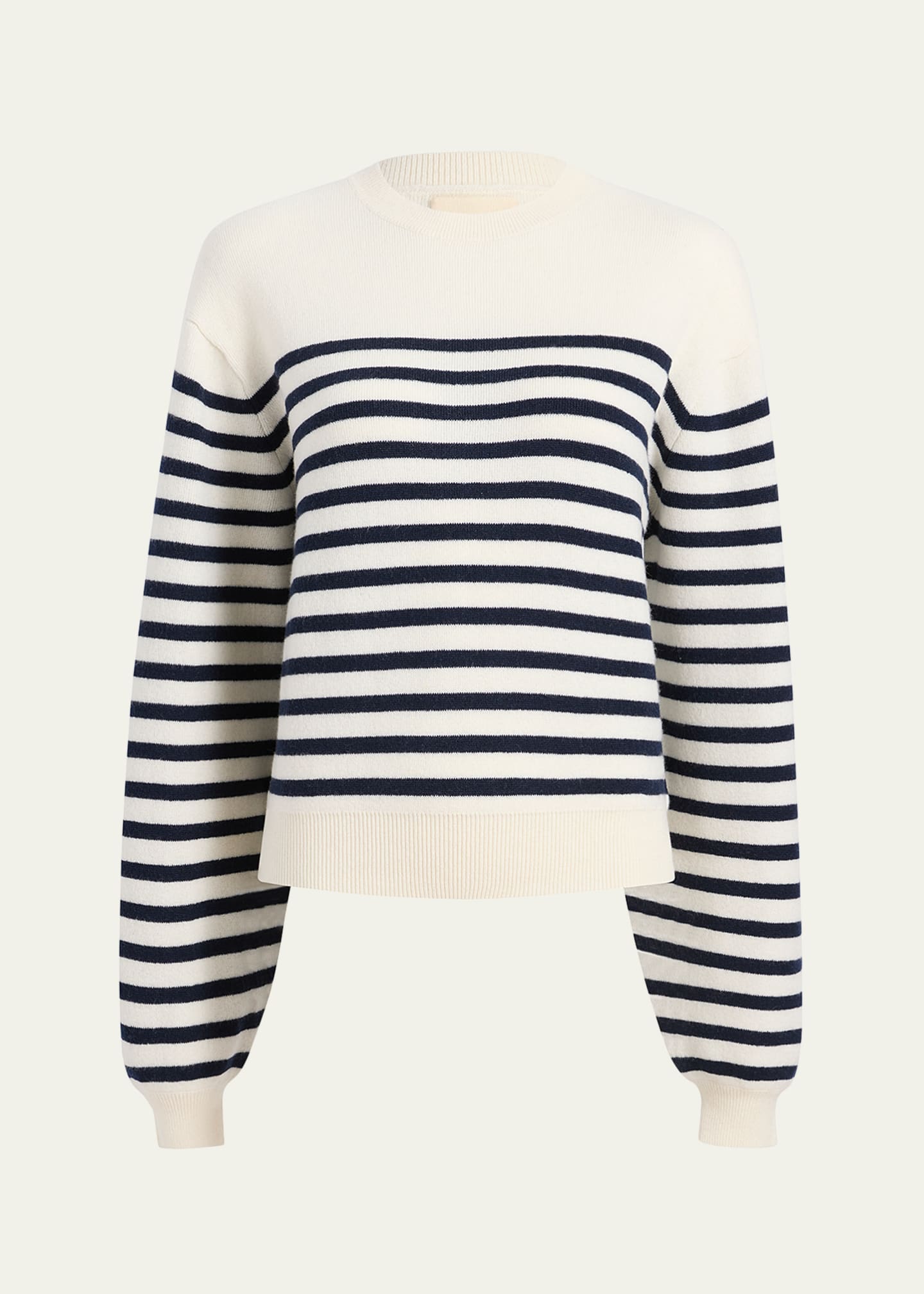 Khaite Viola Striped Cashmere Sweater Image 1 of 5
