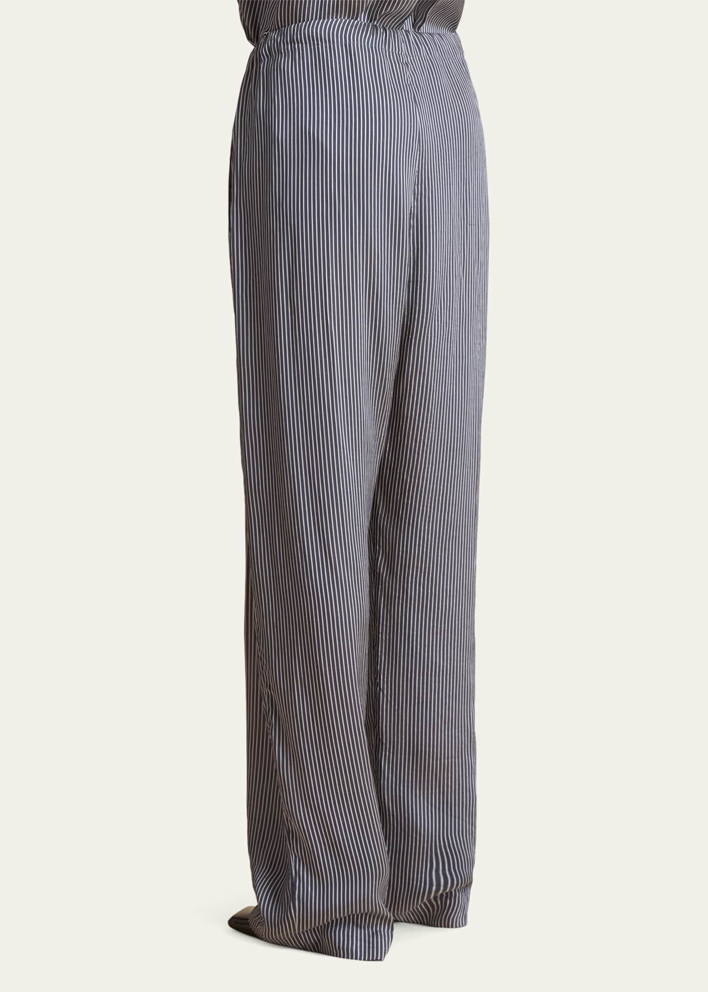 Khaite Trenton Stripe Drawstring Pants Image 3 of 5