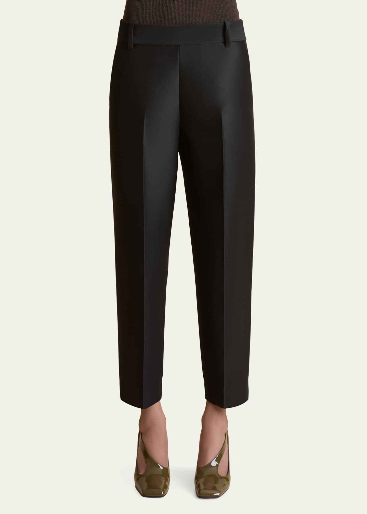 Khaite Cam Straight-Leg Ankle Pants Image 4 of 5
