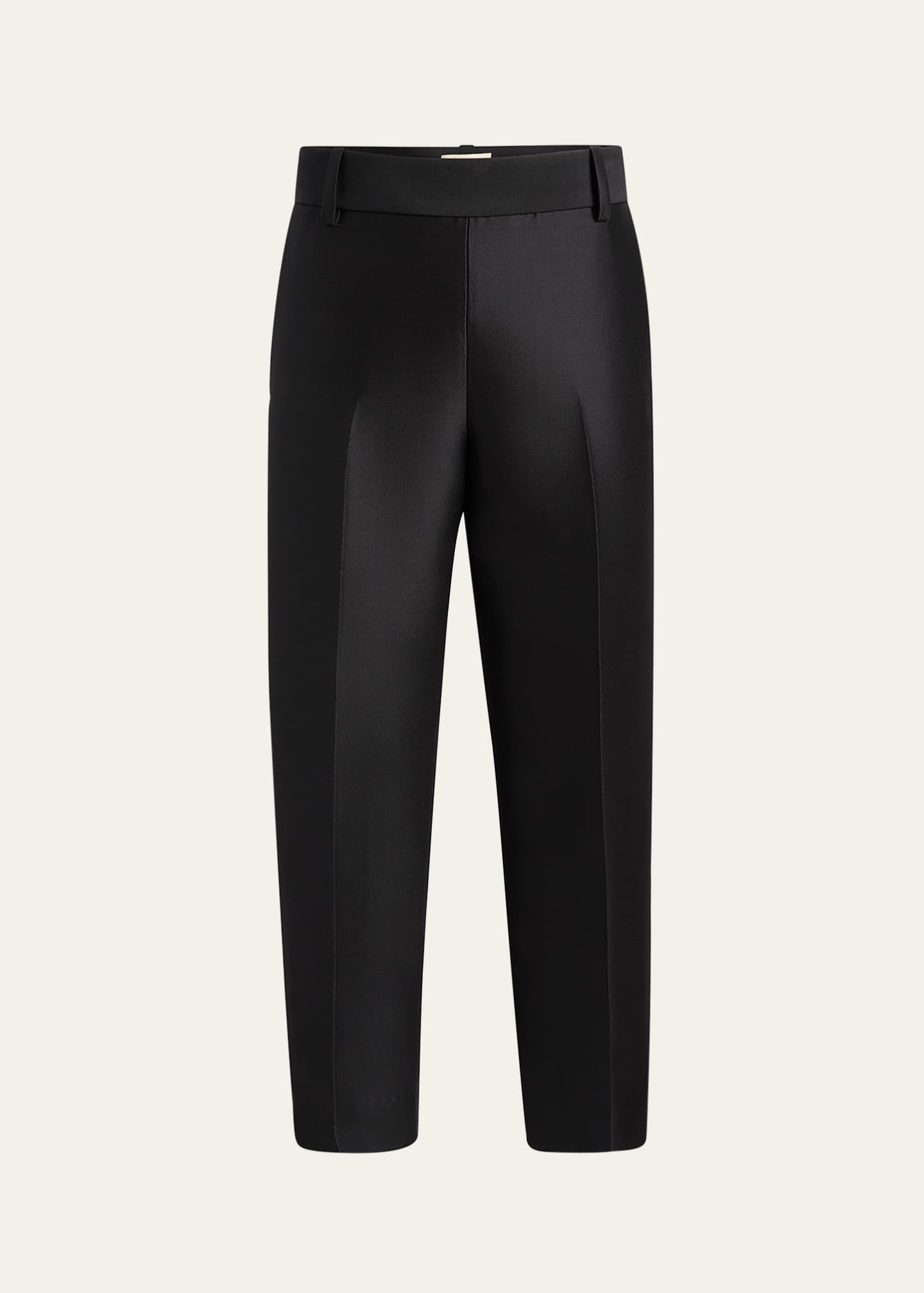 Khaite Cam Straight-Leg Ankle Pants Image 1 of 5
