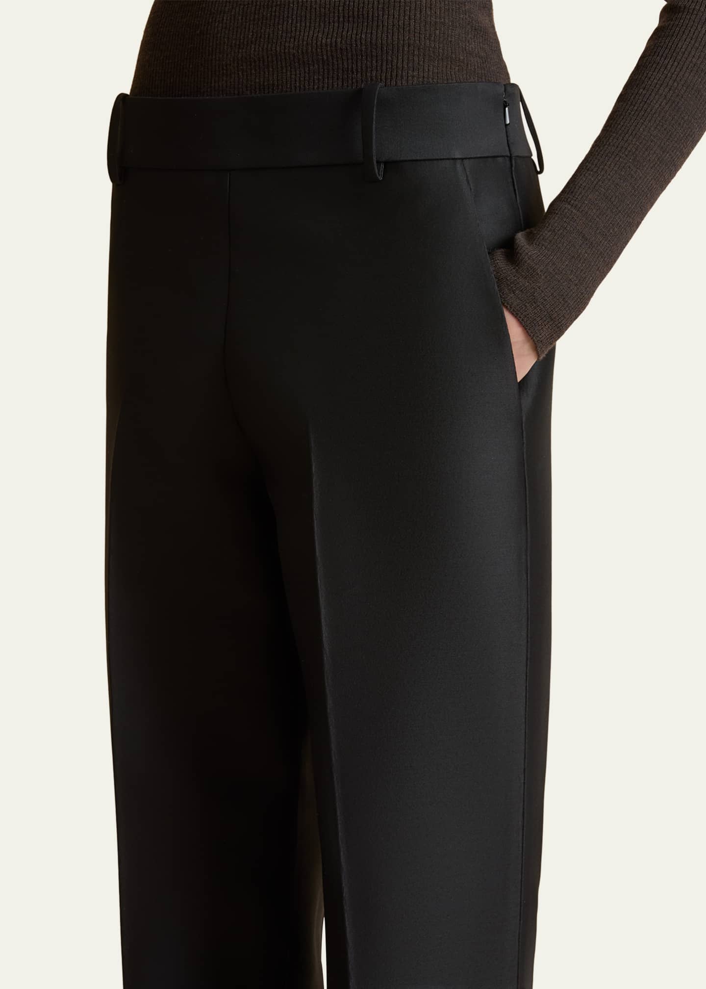 Khaite Cam Straight-Leg Ankle Pants Image 5 of 5