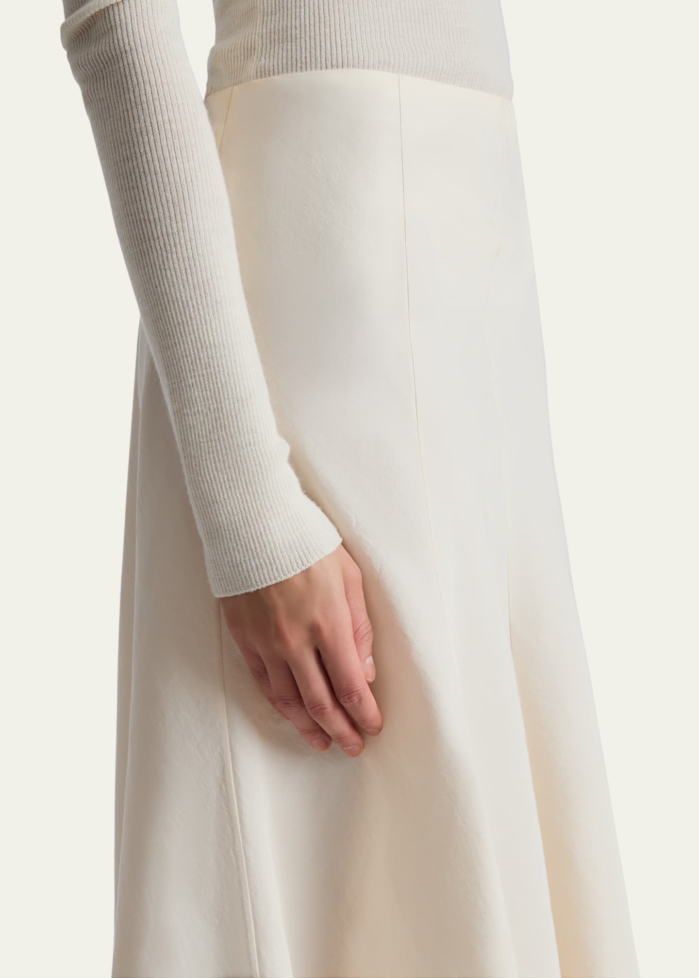 Khaite Lenno Paneled Midi Trumpet Skirt Image 5 of 5