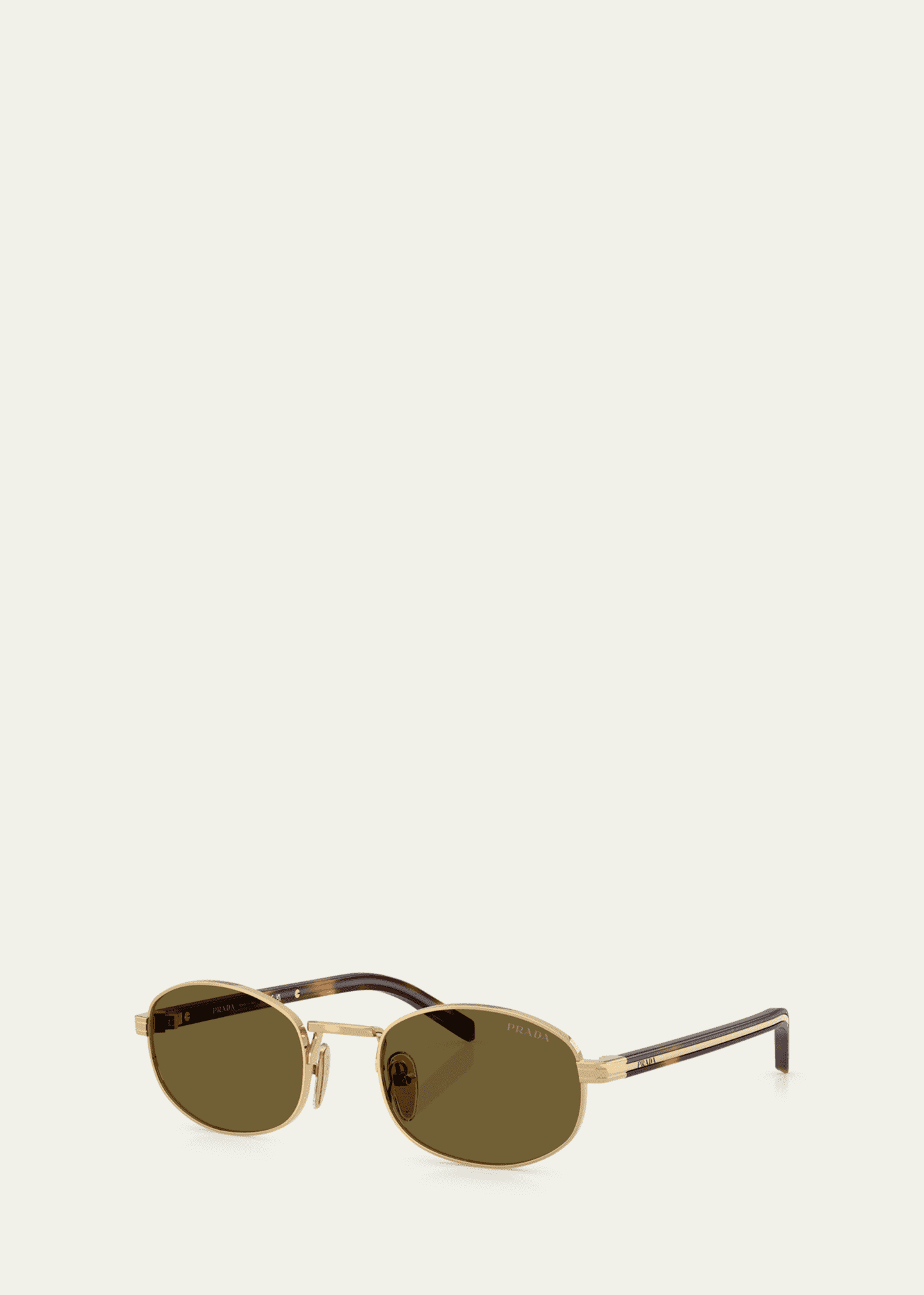 Prada PR B53S Oval Steel Sunglasses Image 2 of 3