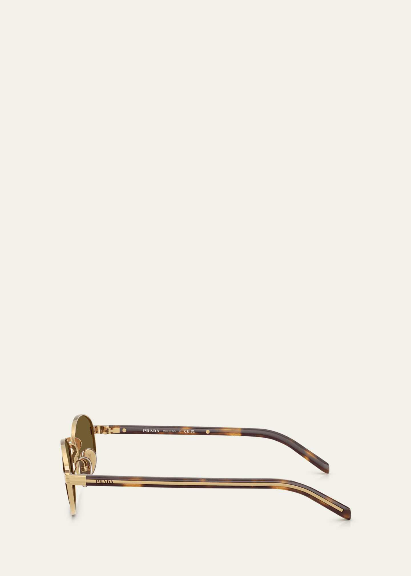 Prada PR B53S Oval Steel Sunglasses Image 3 of 3