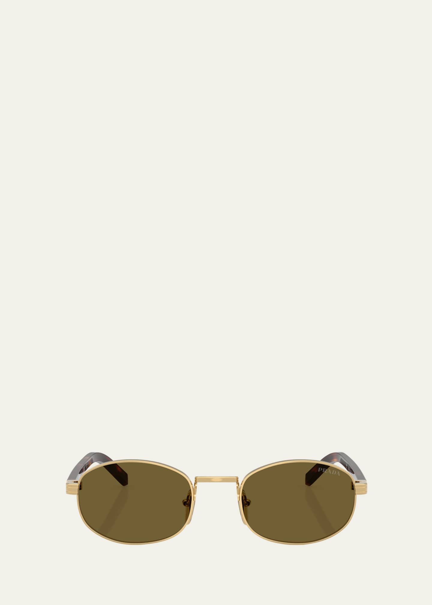 Prada PR B53S Oval Steel Sunglasses Image 1 of 3