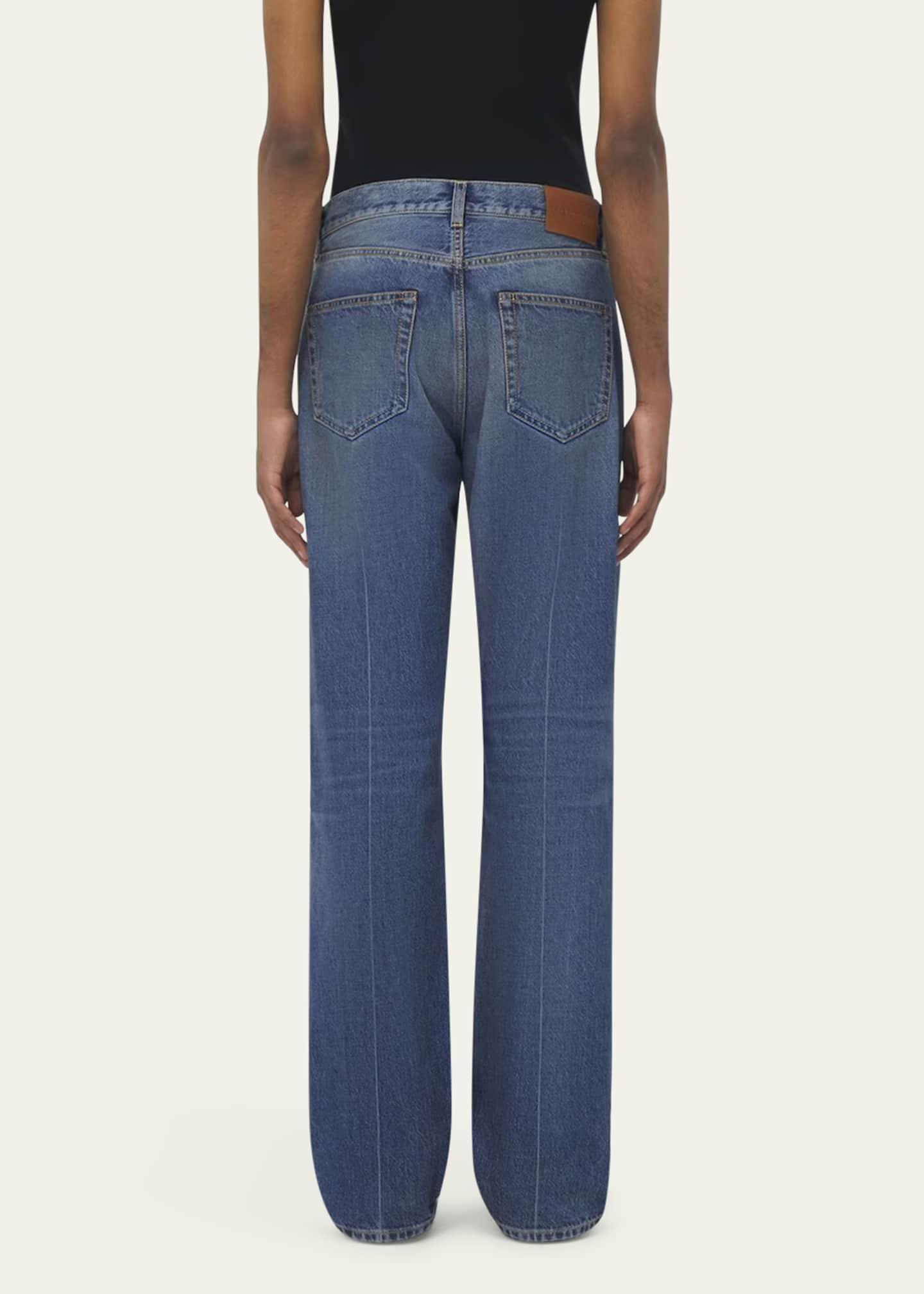 Alexander Mcqueen Straight Leg Jeans Dusty Blue