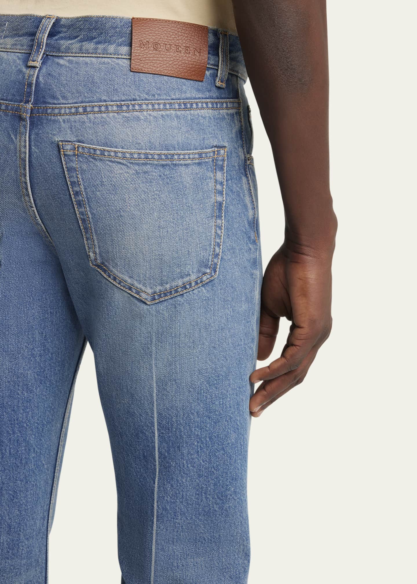 McQueen Men's Straight-Leg Jeans Image 5 of 5