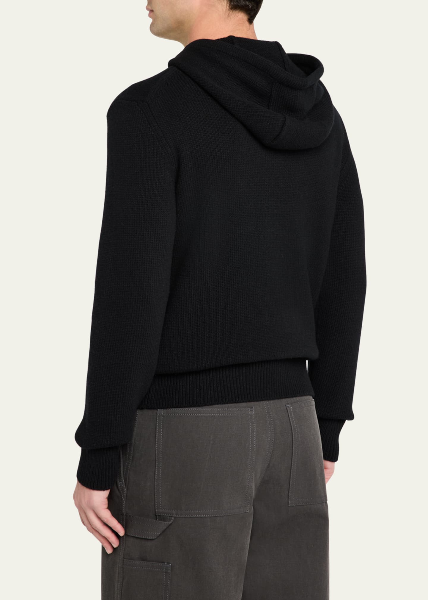 【送料&関税込】Burberry Forister Knitted Hoodie Burberry Men's Flagpole Knit Logo Hoodie in Artichoke Burberry