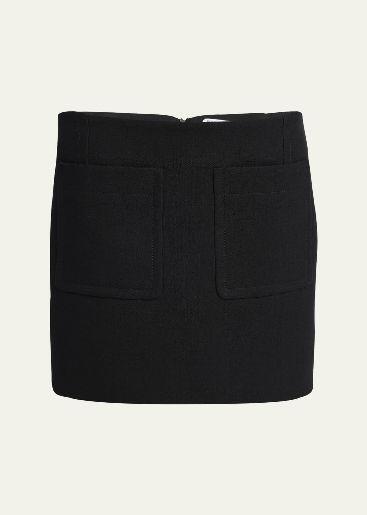 Bottega Veneta Front-Pockets Mini Pencil Skirt Image 1 of 5