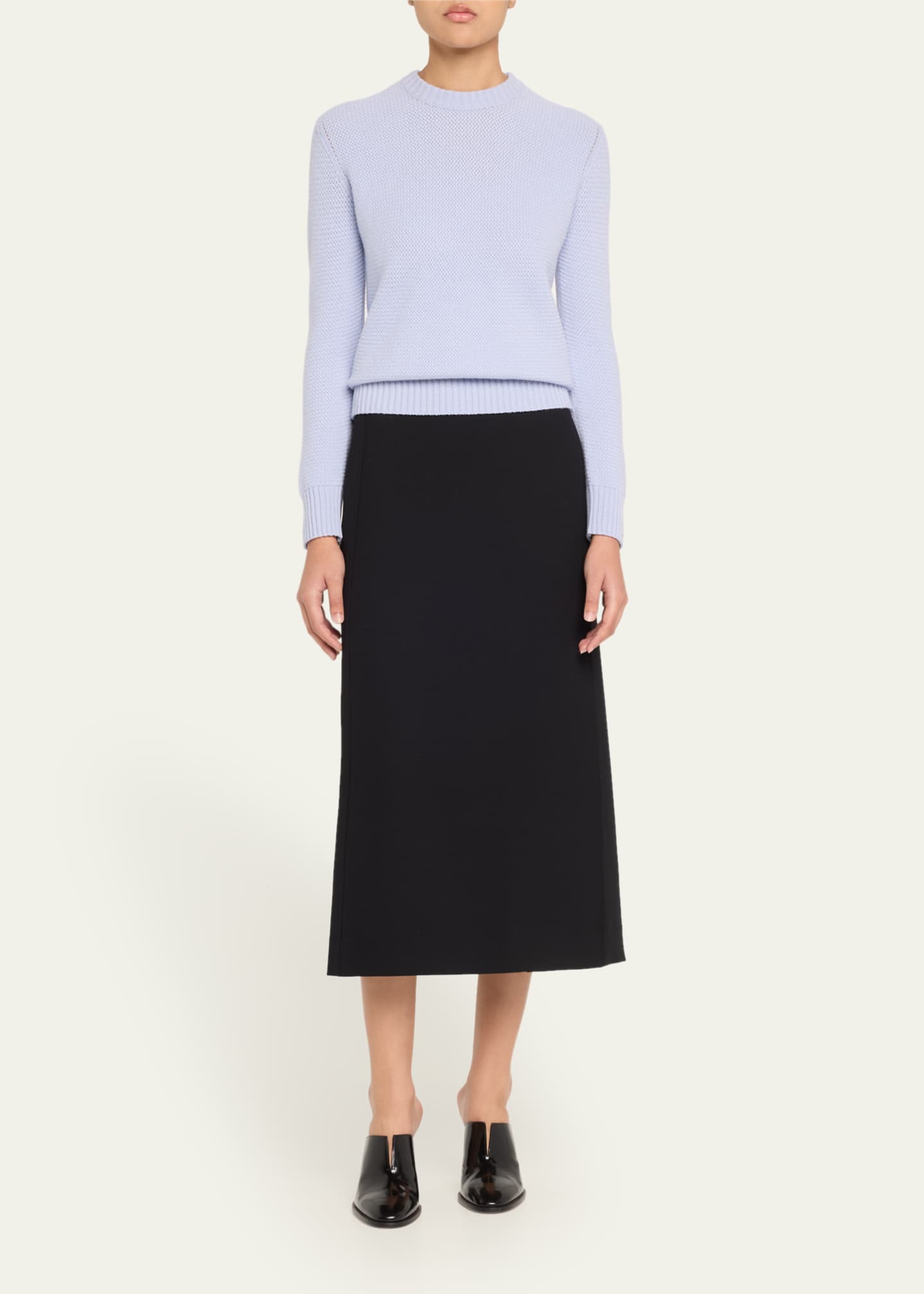Bottega Veneta Mini Intrecciato Cashmere Sweater Image 2 of 5