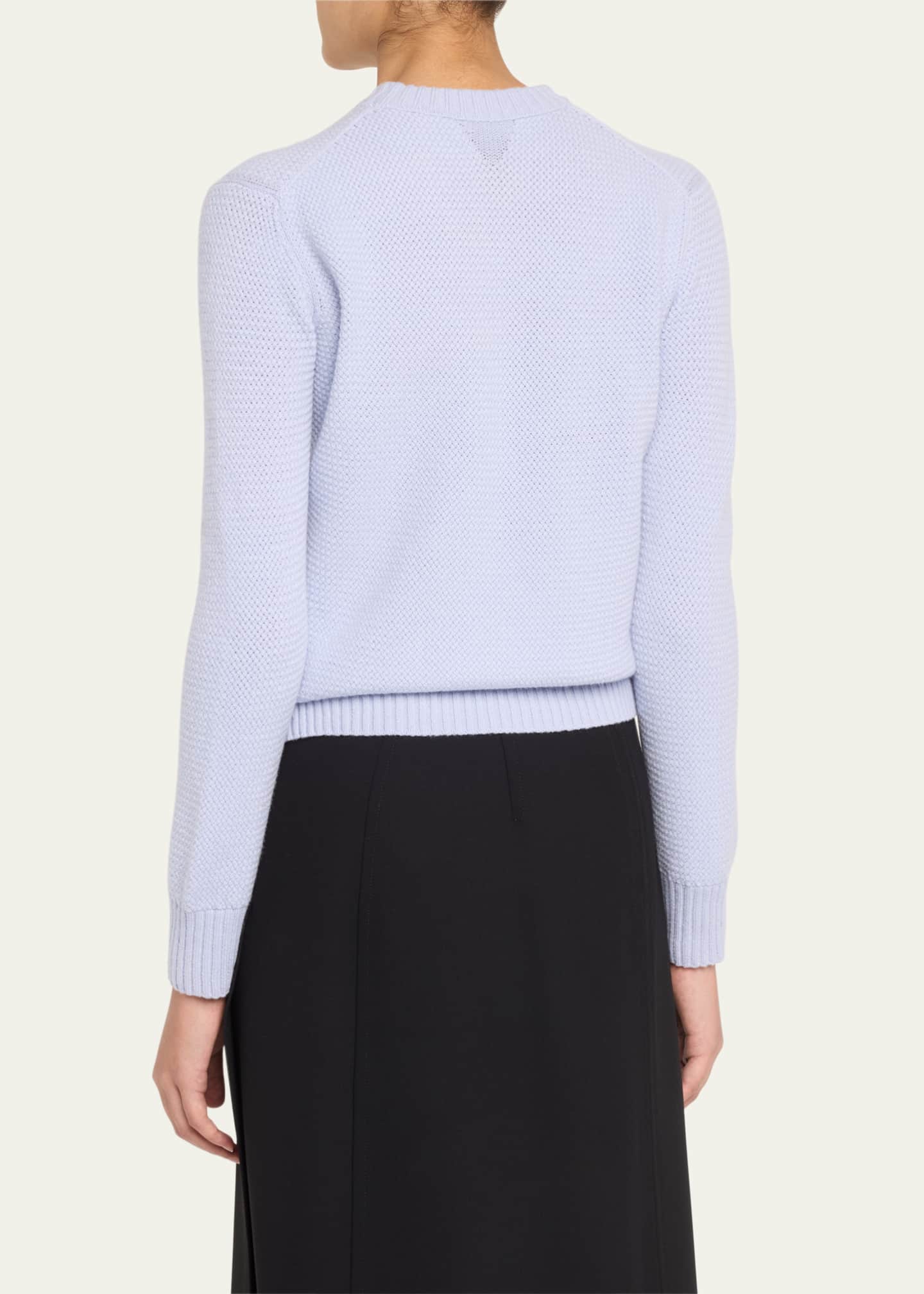 Bottega Veneta Mini Intrecciato Cashmere Sweater Image 3 of 5
