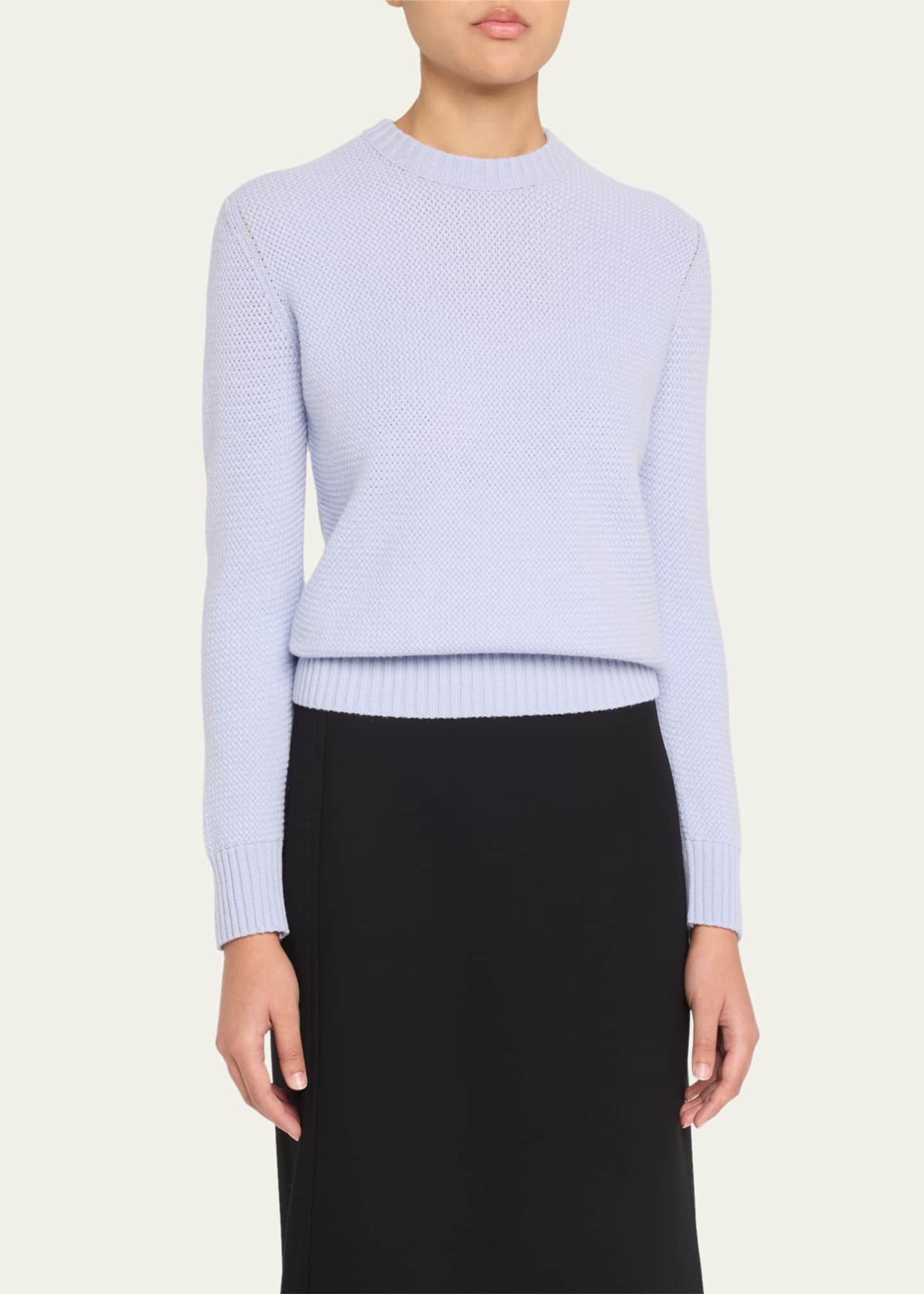 Bottega Veneta Mini Intrecciato Cashmere Sweater Image 4 of 5