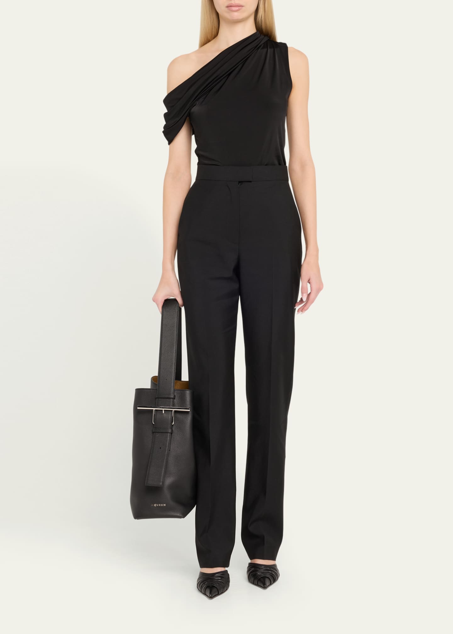 McQueen T-Bar Sling Shoulder Bag Image 5 of 6