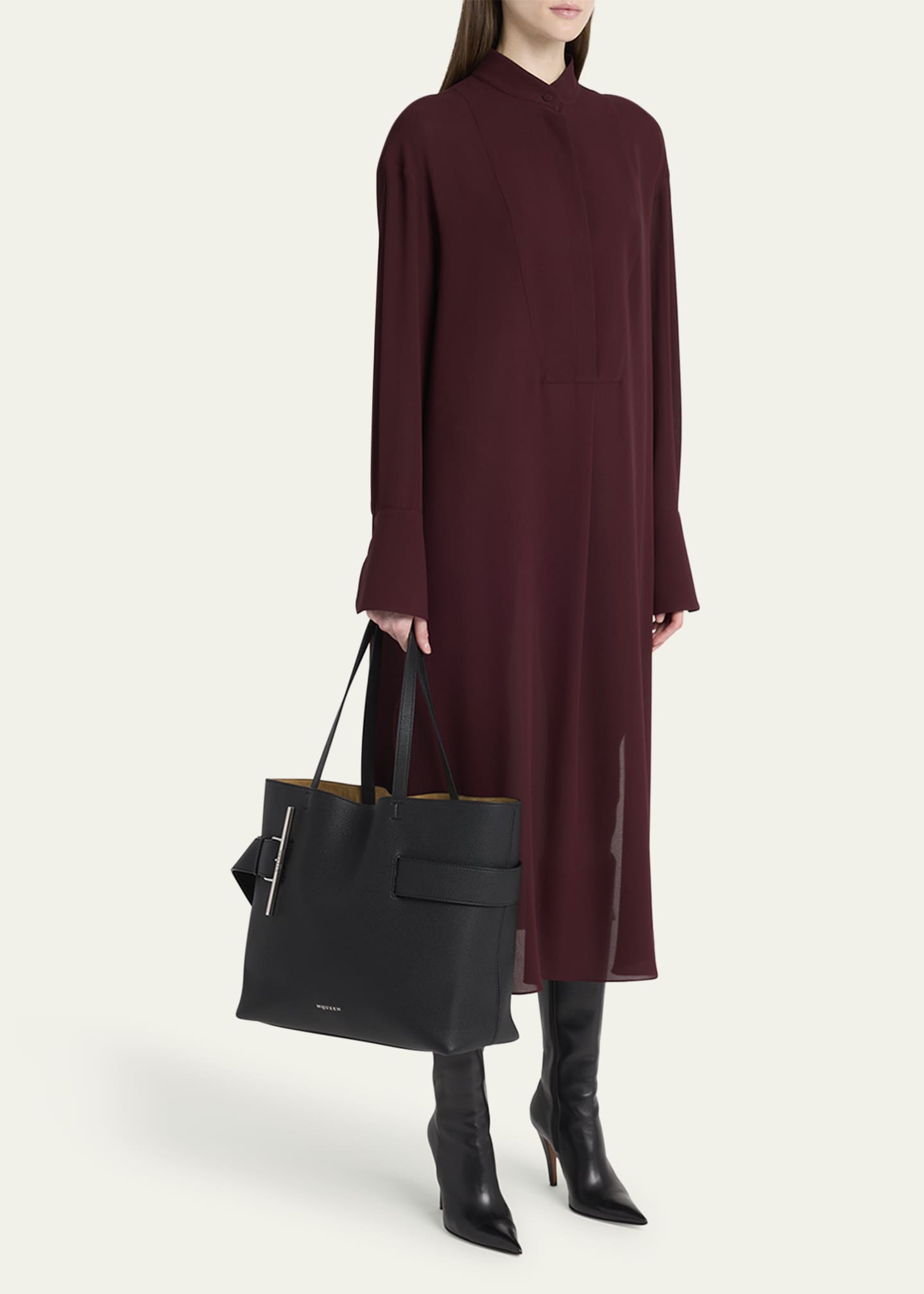 McQueen T-Bar Sling Shopper Tote Bag Image 5 of 5