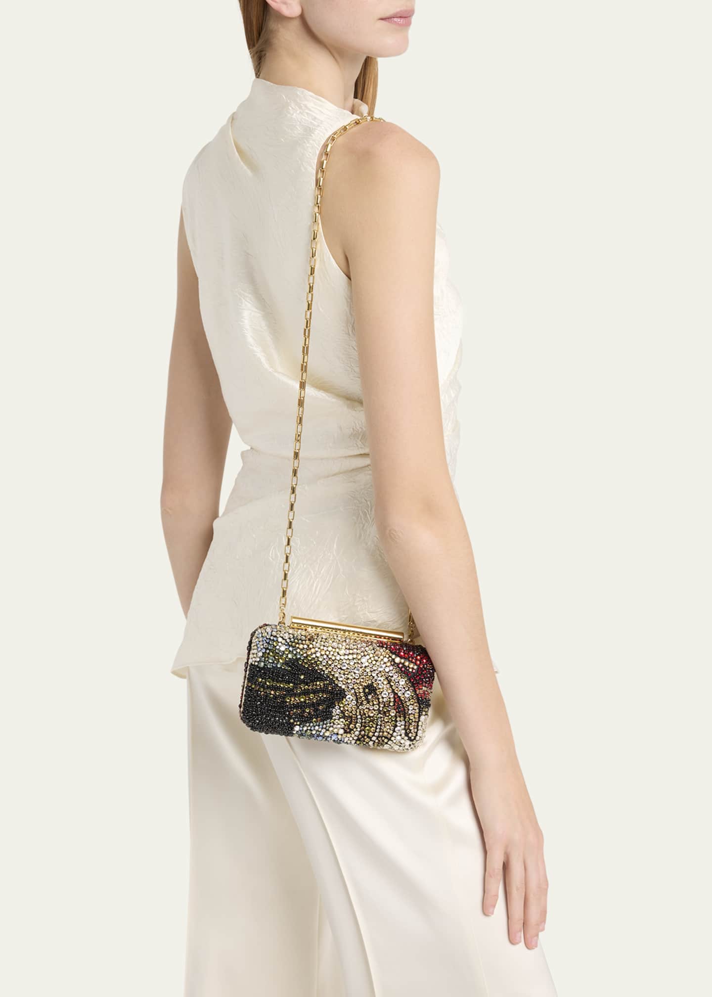 McQueen T-Bar Box Clutch Bag Image 2 of 5