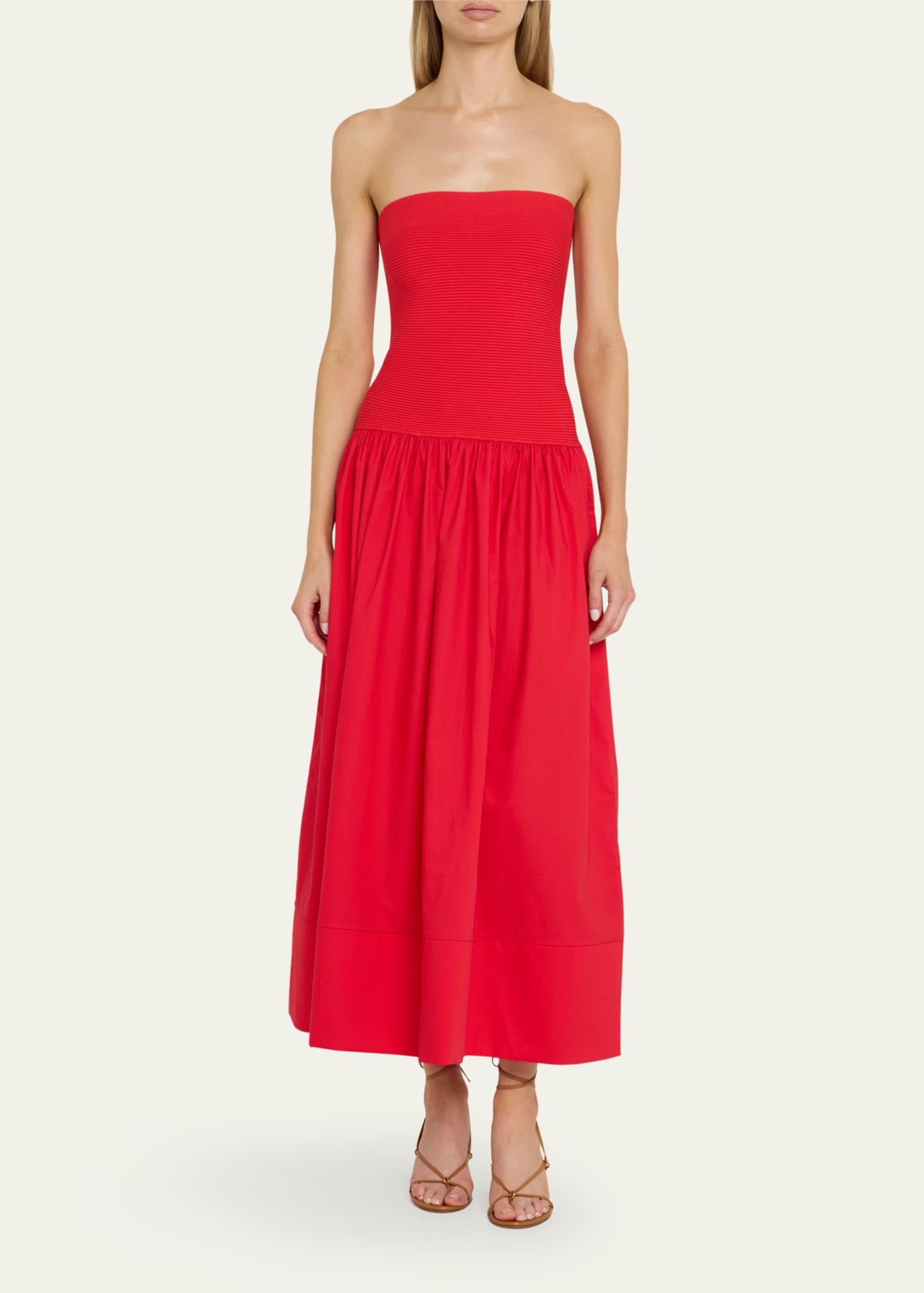 Cara Cara Glasbury Strapless Drop-Waist Midi Dress Image 2 of 5