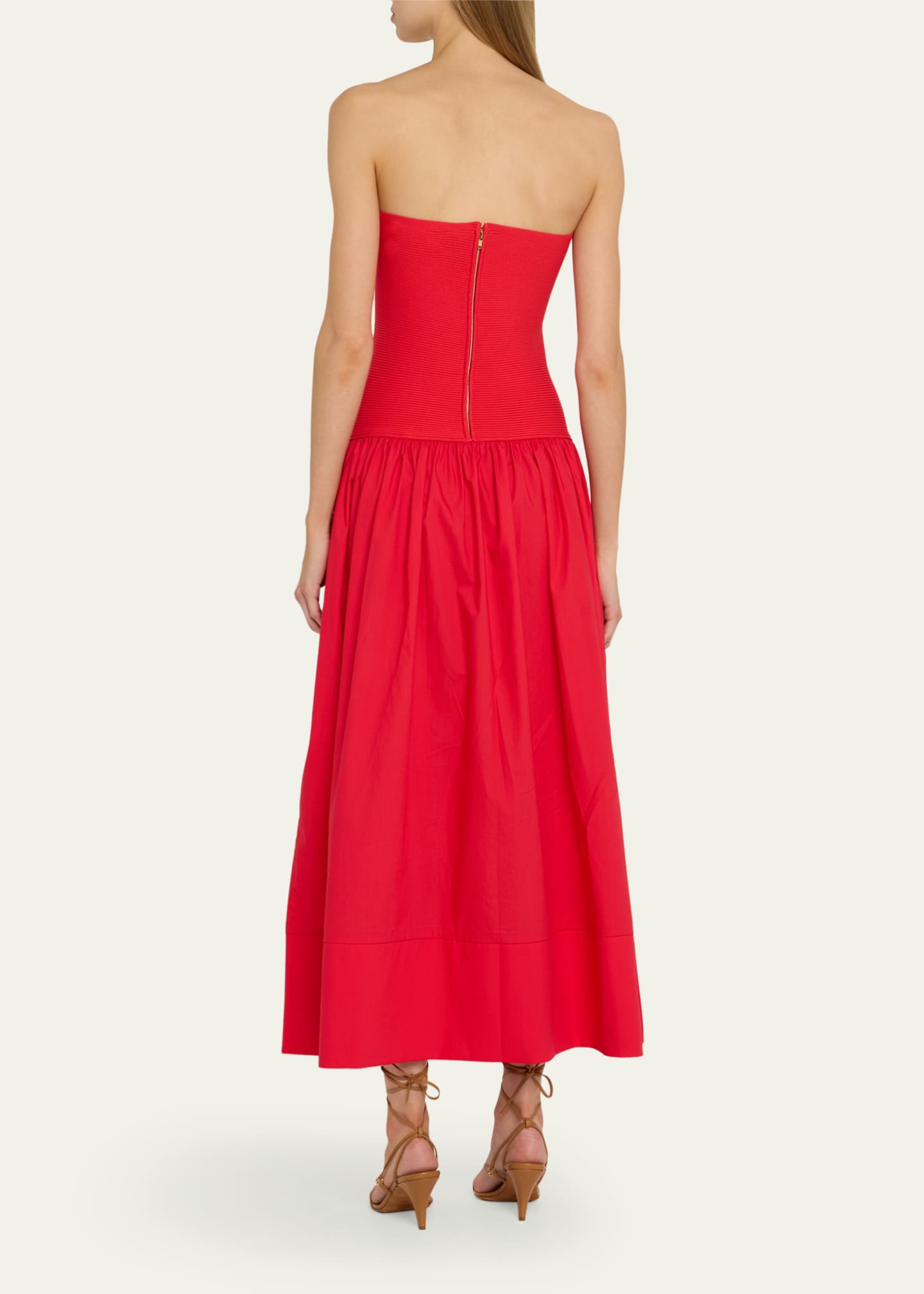 Cara Cara Glasbury Strapless Drop-Waist Midi Dress Image 3 of 5