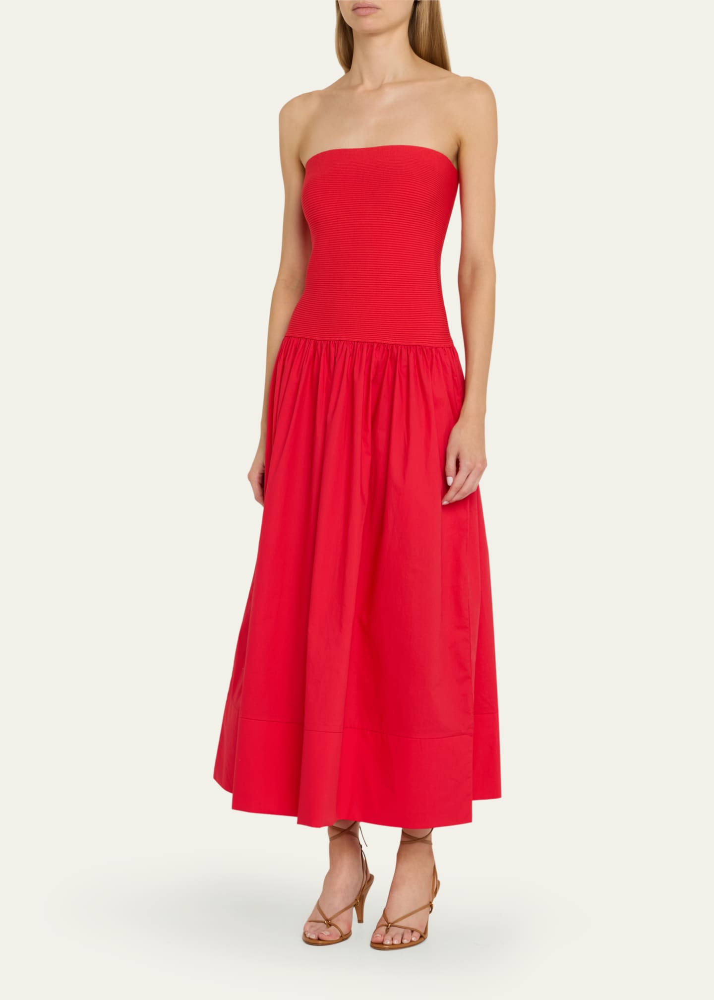 Cara Cara Glasbury Strapless Drop-Waist Midi Dress Image 4 of 5