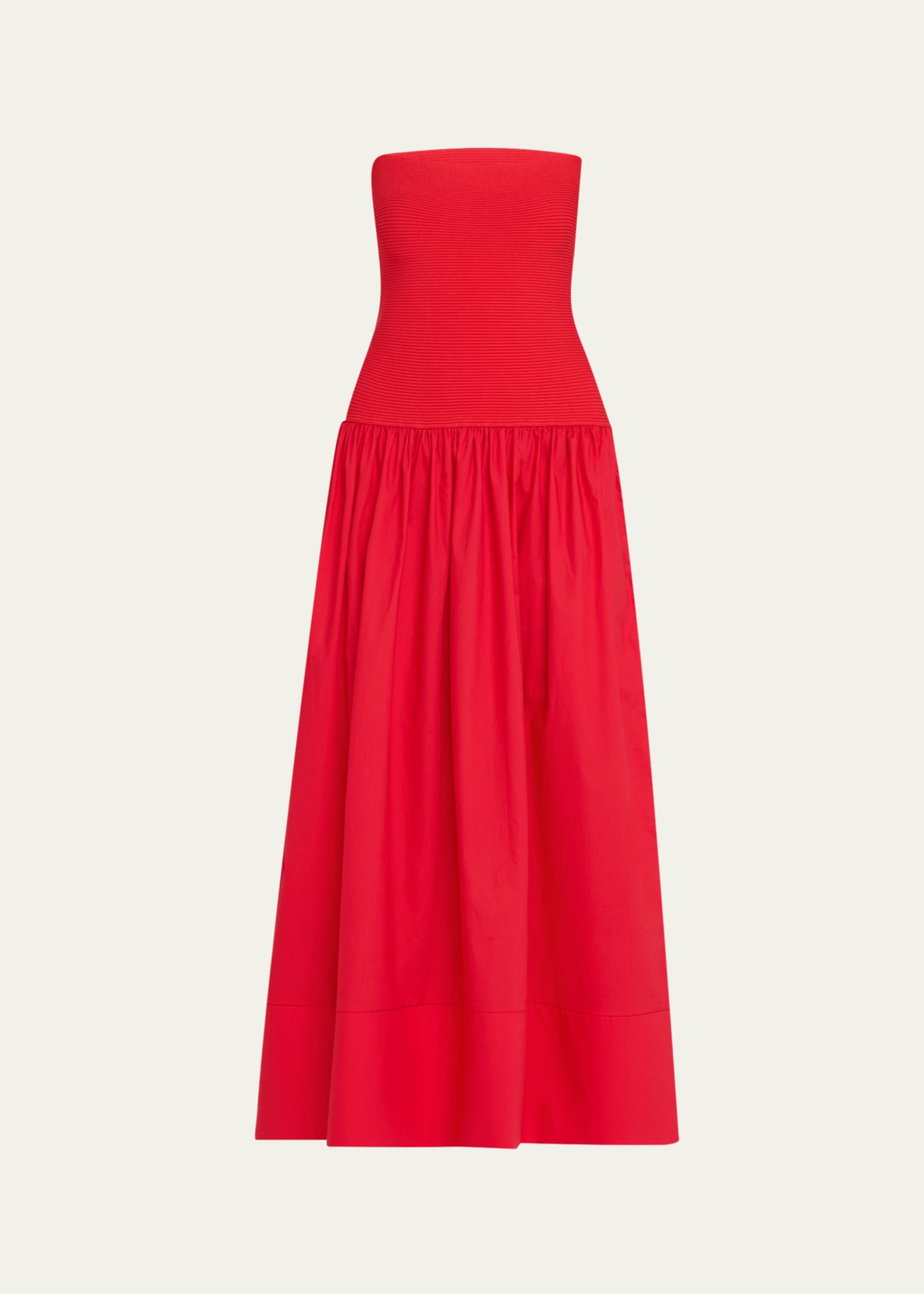 Cara Cara Glasbury Strapless Drop-Waist Midi Dress Image 1 of 5