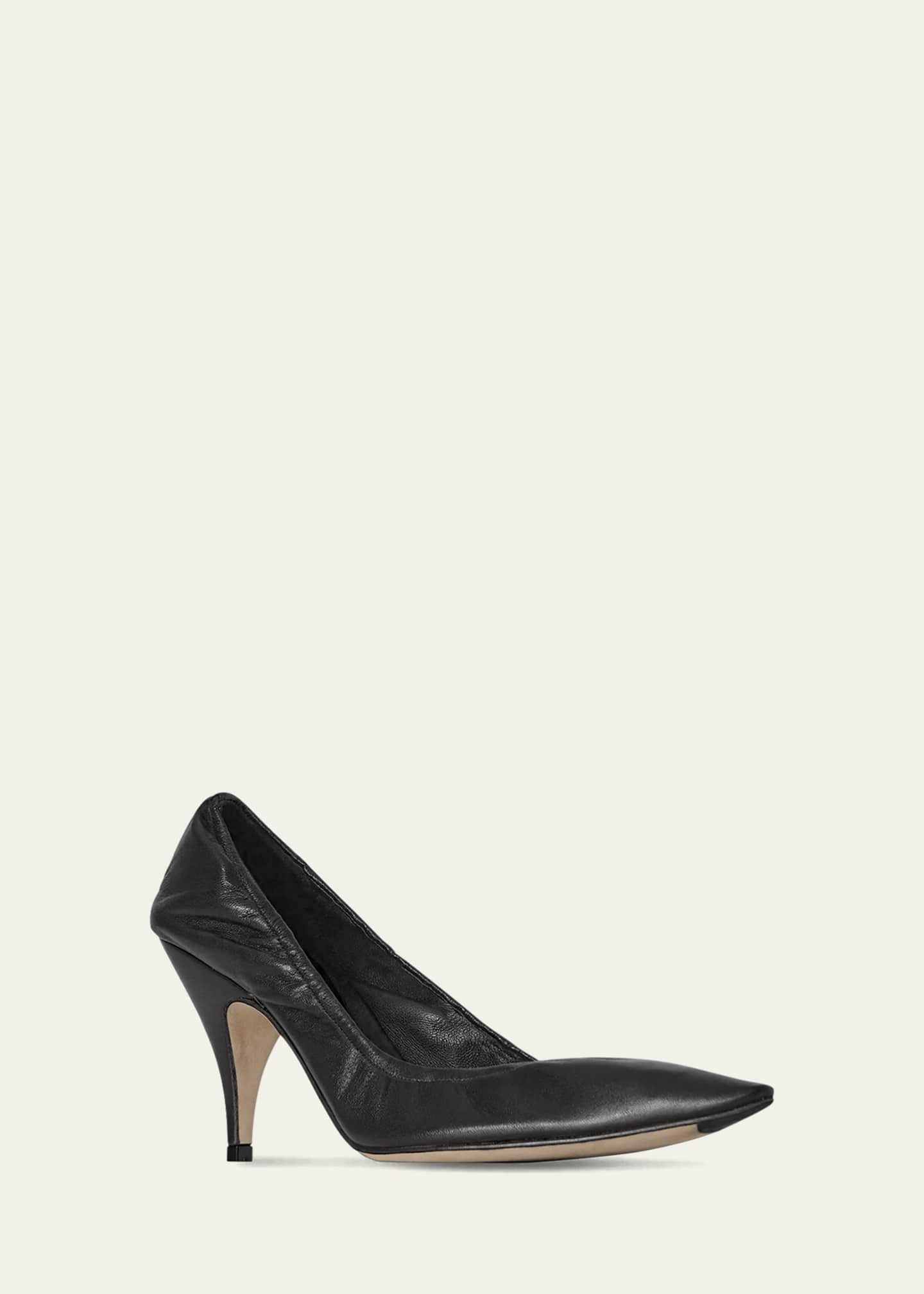 THE ROW Liisa Lambskin Leather Pumps Image 3 of 5