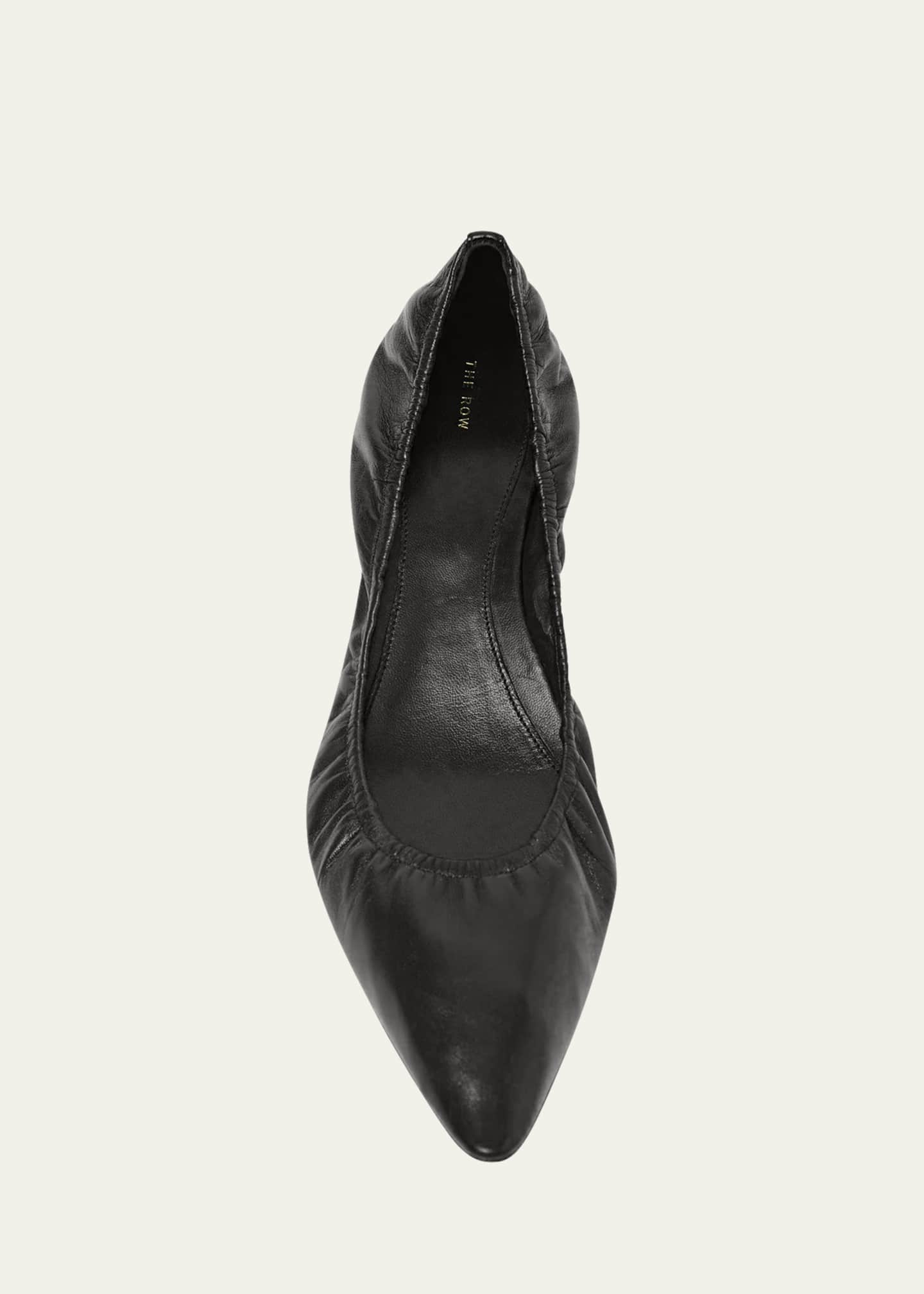 THE ROW Liisa Lambskin Leather Pumps Image 5 of 5