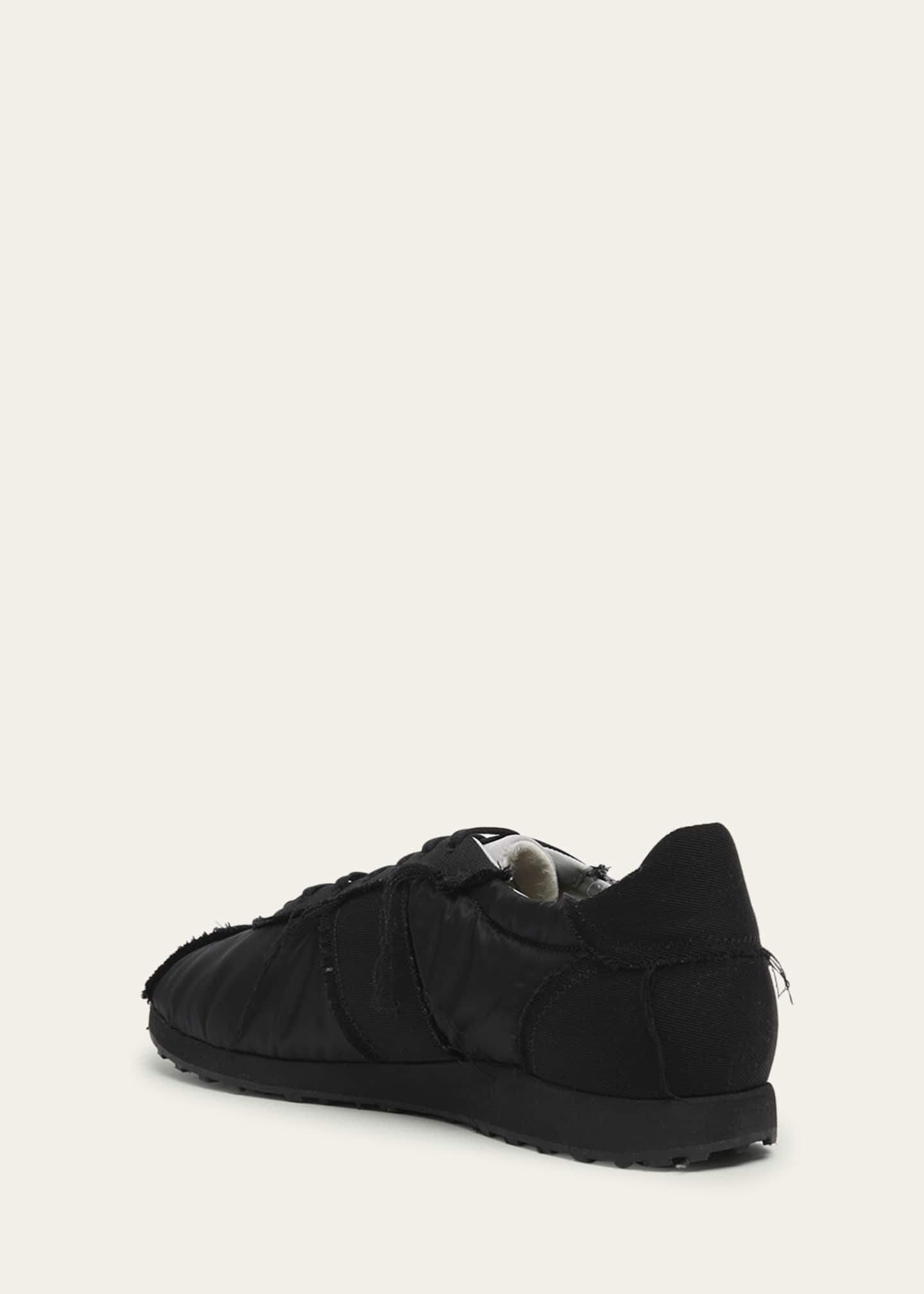 THE ROW Mica Distressed Lace-Up Sneakers Image 4 of 5