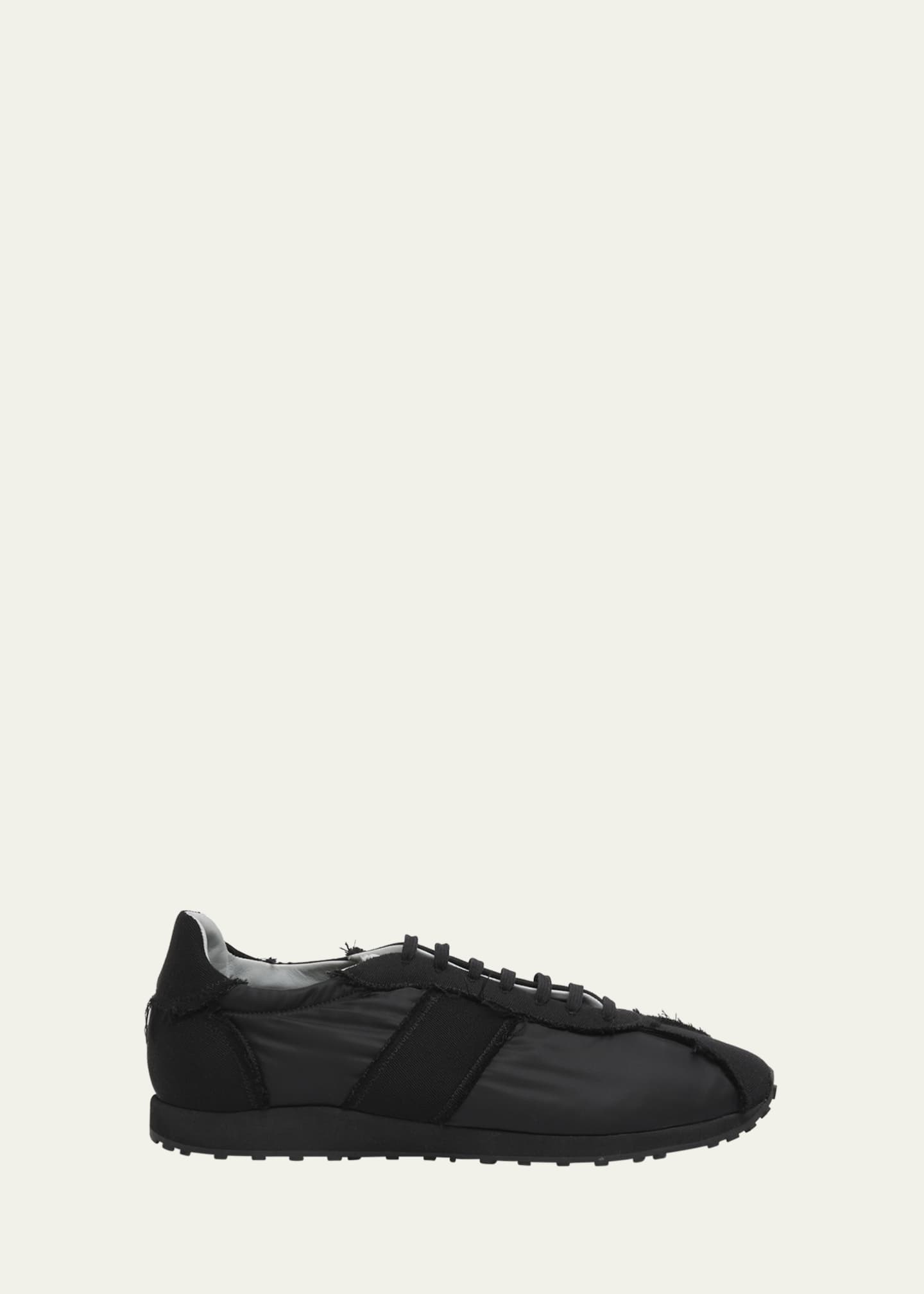 THE ROW Mica Distressed Lace-Up Sneakers Image 1 of 5