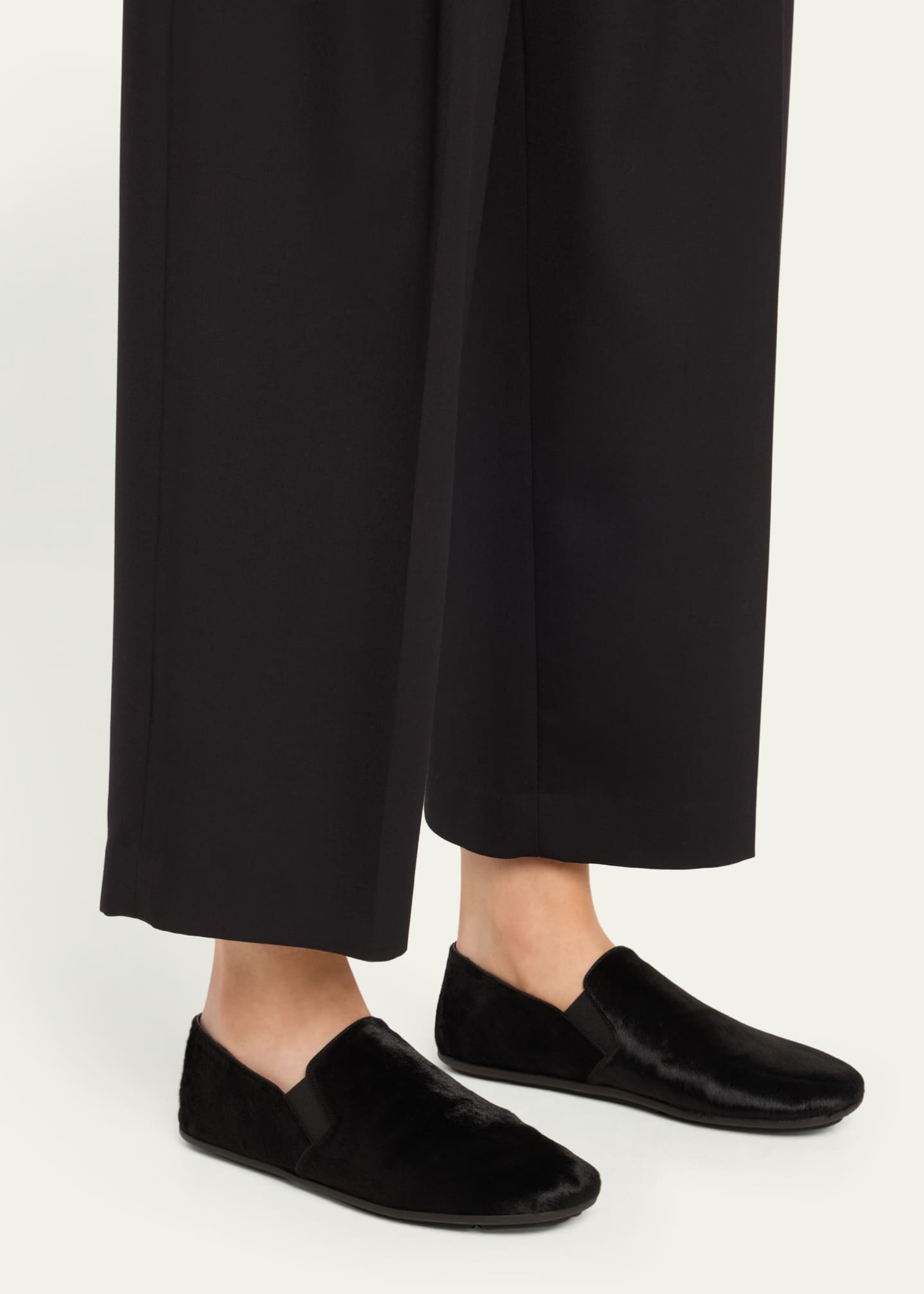THE ROW Vincit Calf Hair Easy Loafers Image 2 of 6