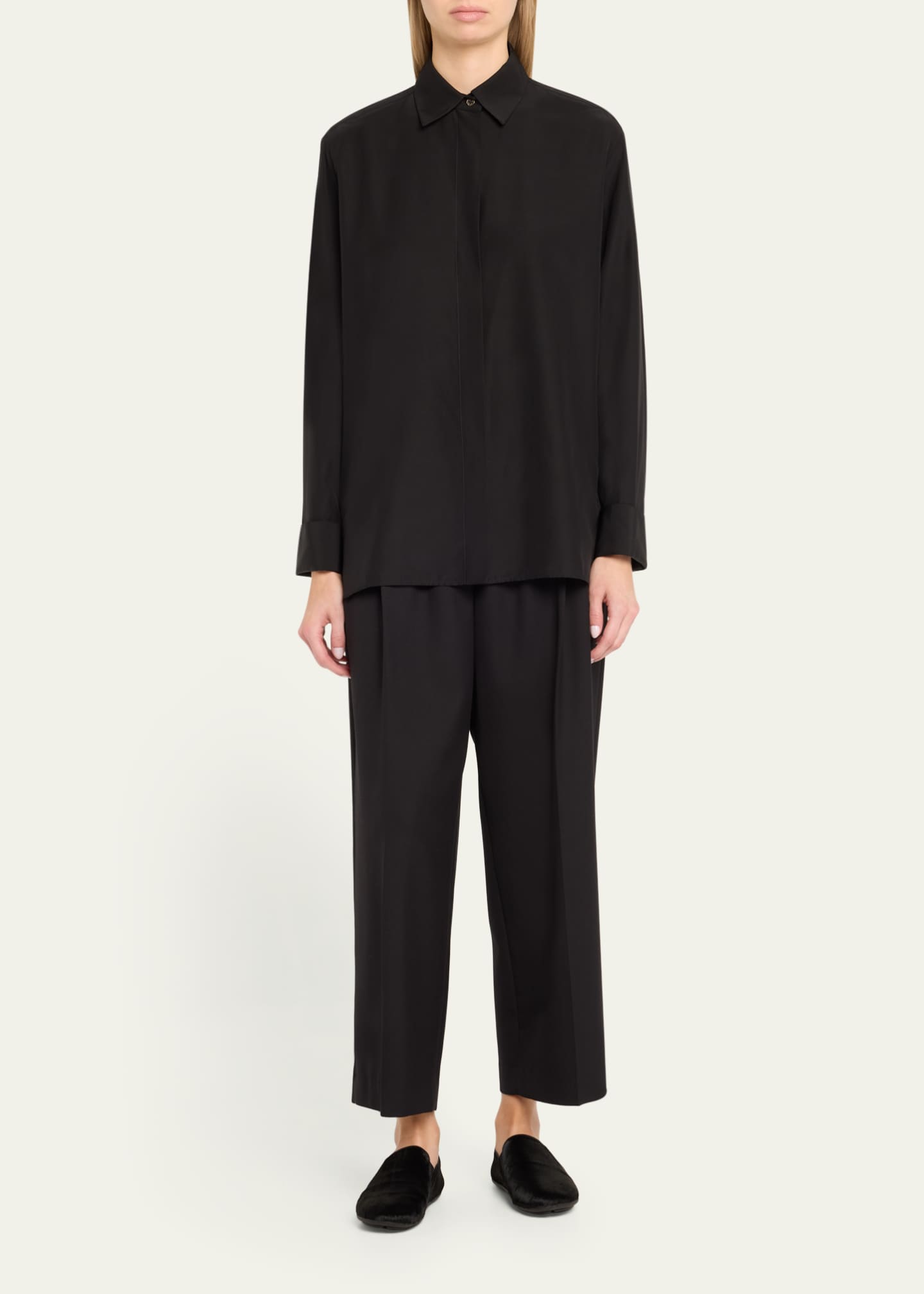 THE ROW Vincit Calf Hair Easy Loafers Image 3 of 6
