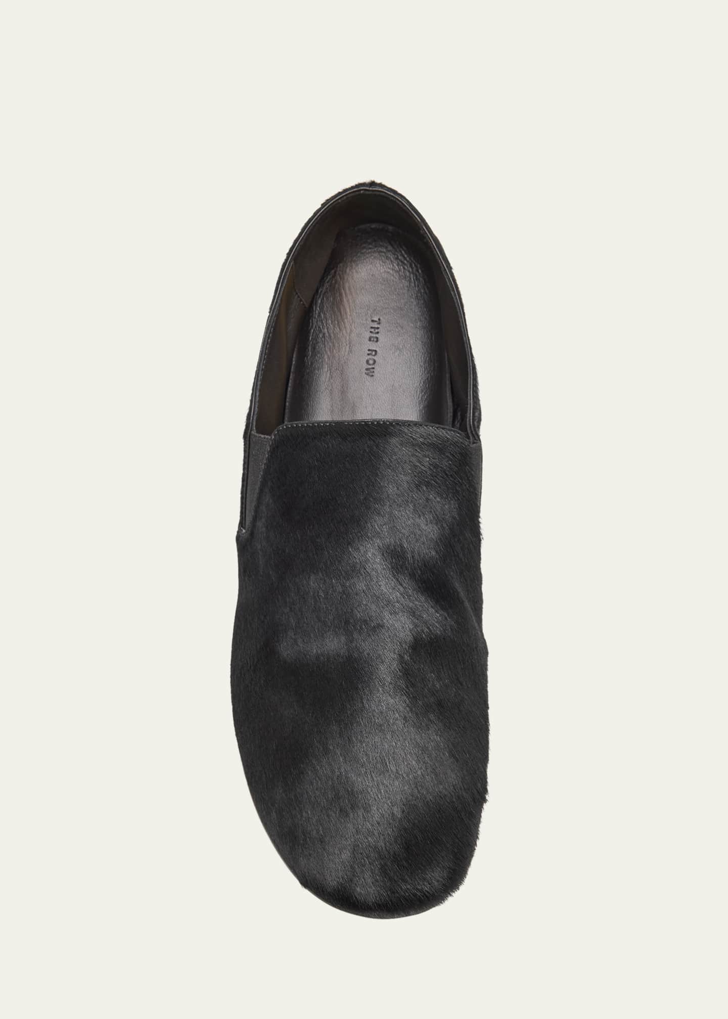 THE ROW Vincit Calf Hair Easy Loafers Image 6 of 6