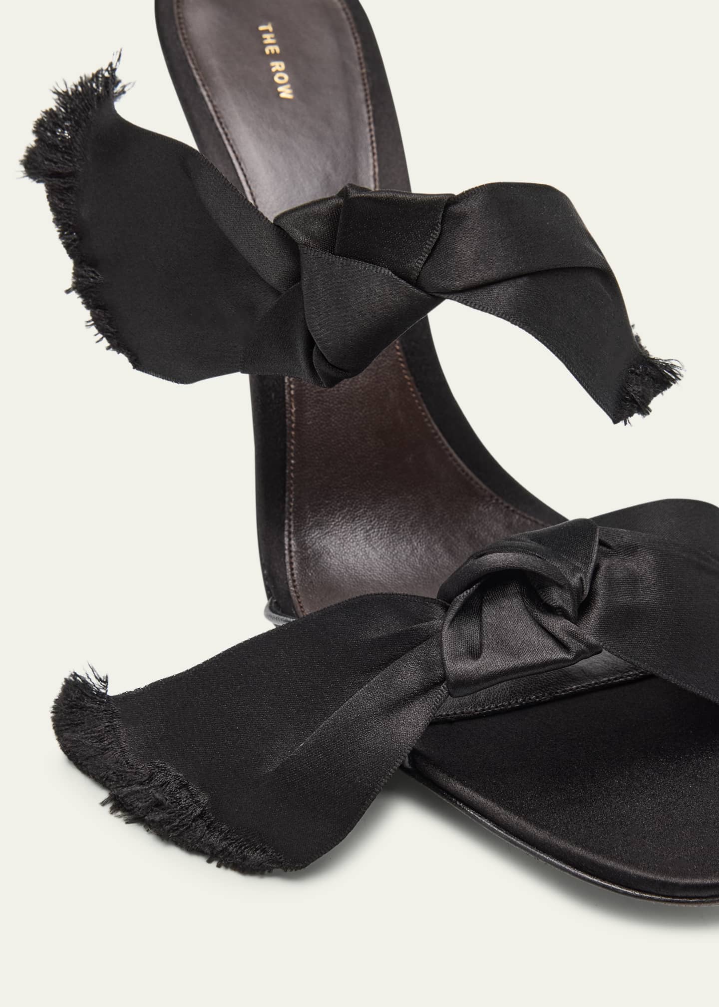 Vika Silk Knot Slide Sandals - Thumbnail 5
