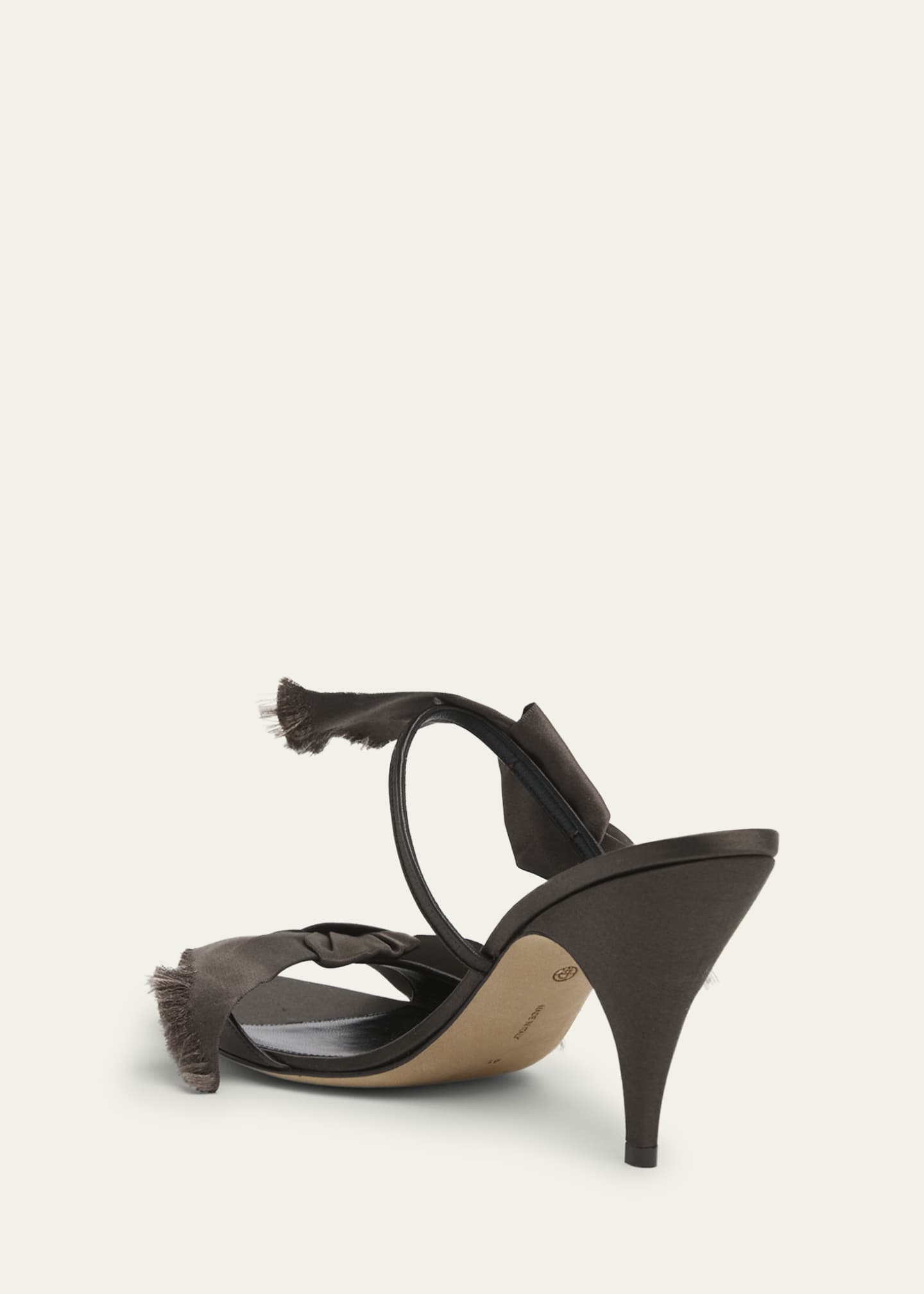 THE ROW Vika Silk Knot Slide Sandals Image 4 of 6